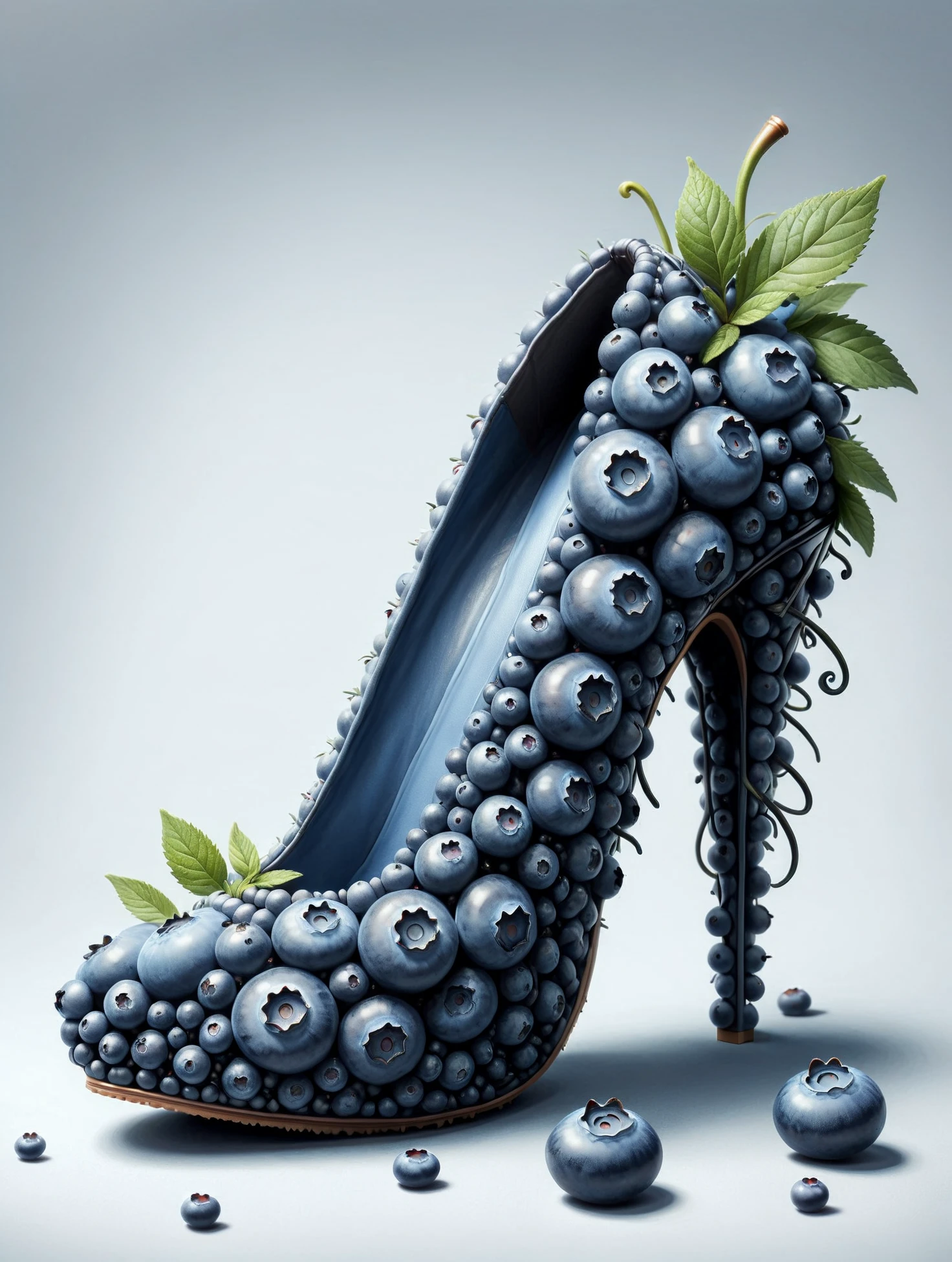 blueberrym0rph of High Heel Shoe <lora:Blueberry_World_Morph:1>