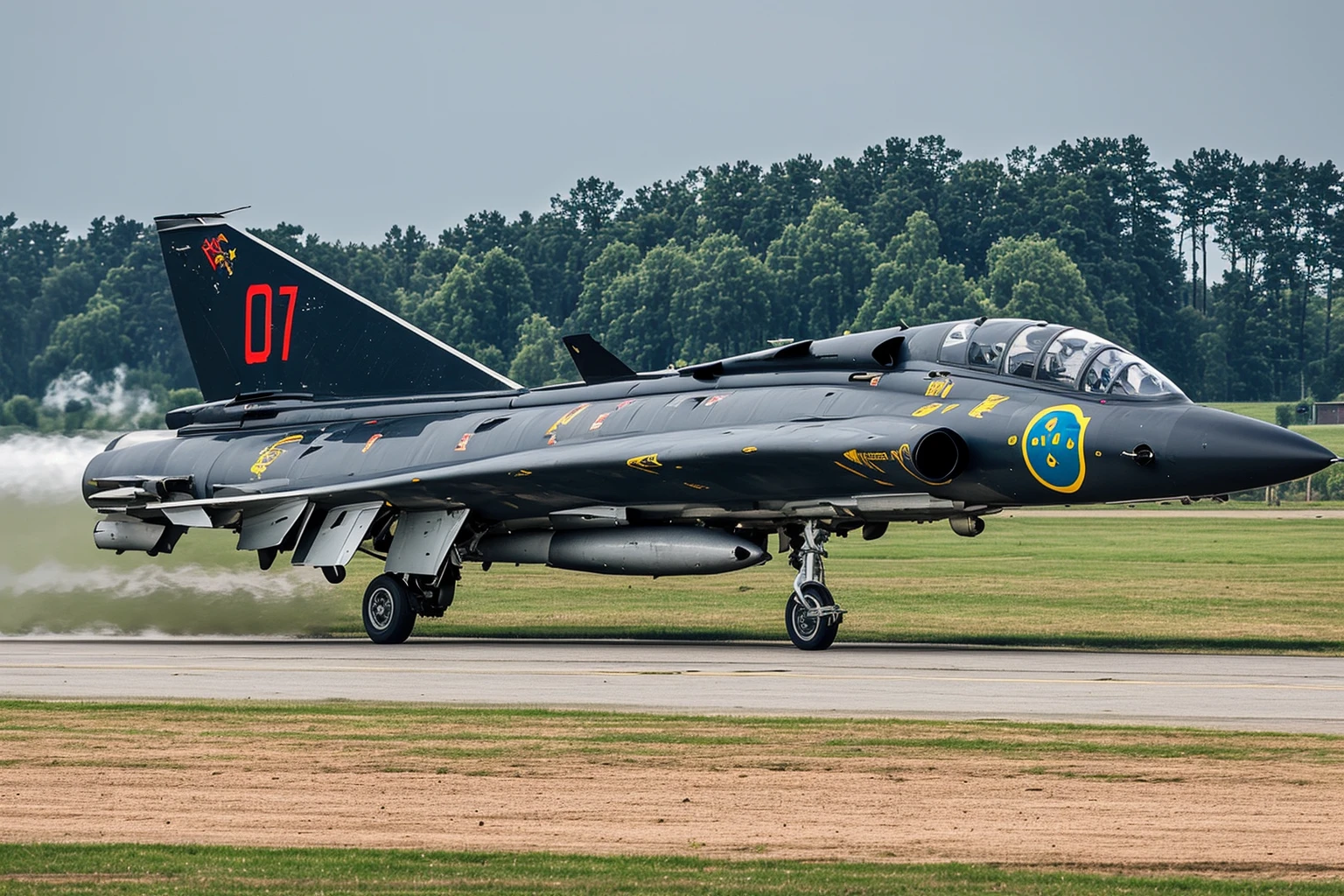 draken, military, aircraft, military vehicle, airplane, jet, fighter jet, vehicle focus, no humans, high detail photography, sharp focus