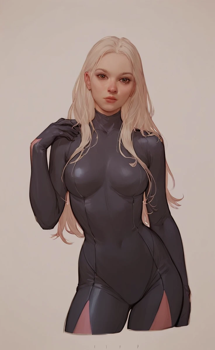 score_9, score_8_up, score_7_up, score_6_up, score_5_up, score_4_up  <lora:Parrot:.7> 1 girl, 
 , looking at viewer , front body,   <lora:hand 4:.7>, superhero suit,sexy, long hair