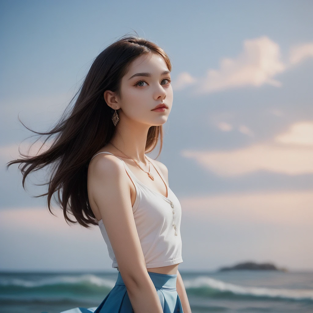 score_9,score_8_up,score_7_up,
upper_body,side_view,looking_at_viewer,
1girl,supermodel,temperament,feminine_charmsexy,beautiful_eyes,long_hair,
short skirt,(windy),flying_hair,
earrings,necklaces,outdoors,seaside