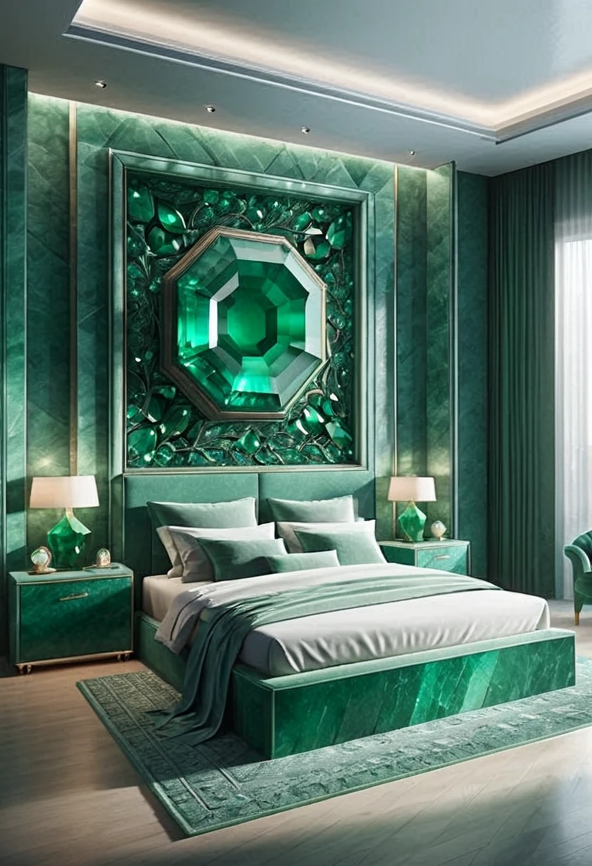 emeraldmorph, a bedroom