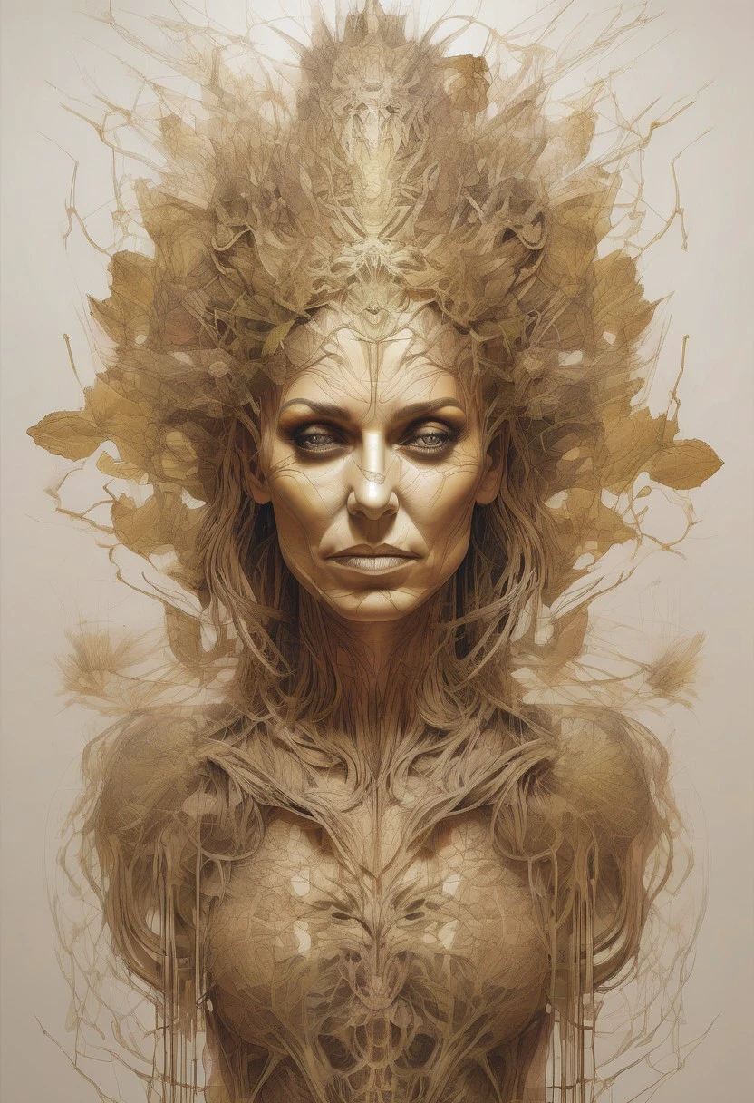 masterpiece, best quality,highly detailed and hyper realistic,Cannabis goddess by Carne Griffiths, sf, intricate artwork masterpiece, ominous, matte painting movie poster, golden ratio, trending on cgsociety, intricate, epic, trending on artstation, by artgerm, h. r. giger and beksinski, highly detailed, ultra high quality model, (dark shot:1.17), epic realistic, faded, ((neutral colors)), art, (hdr:1.5), (muted colors:1.2), hyperdetailed, (artstation:1.5), cinematic, warm lights, dramatic light