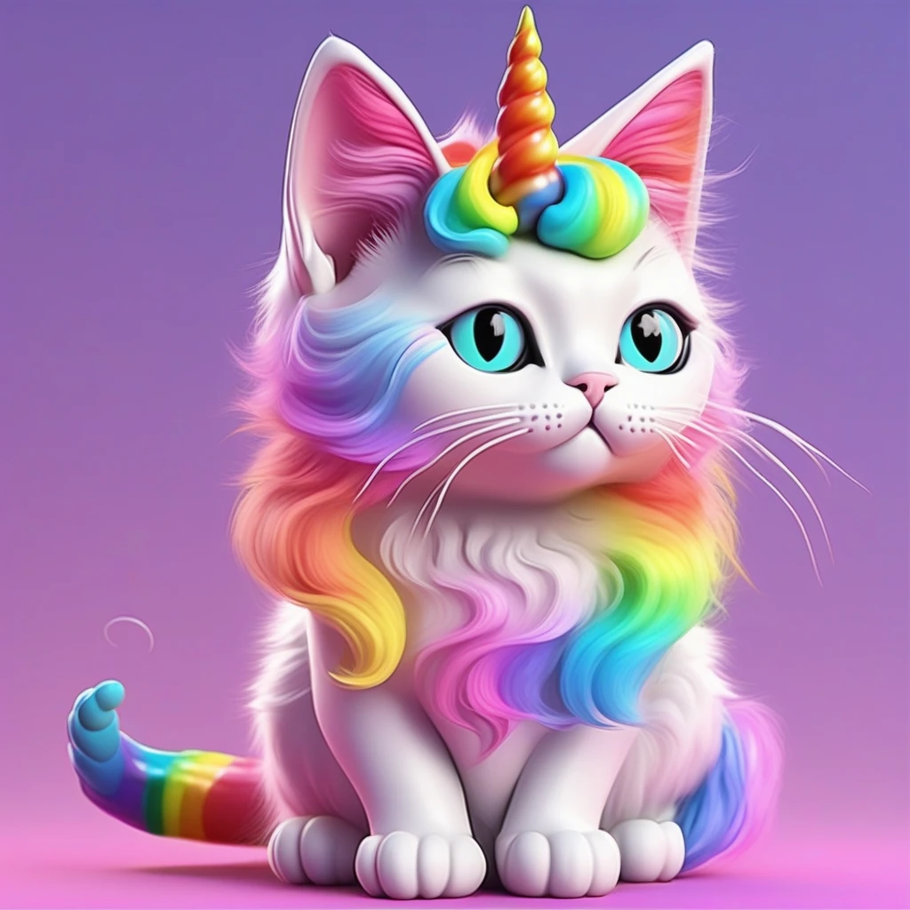 cat, RainbowUnicornStyle