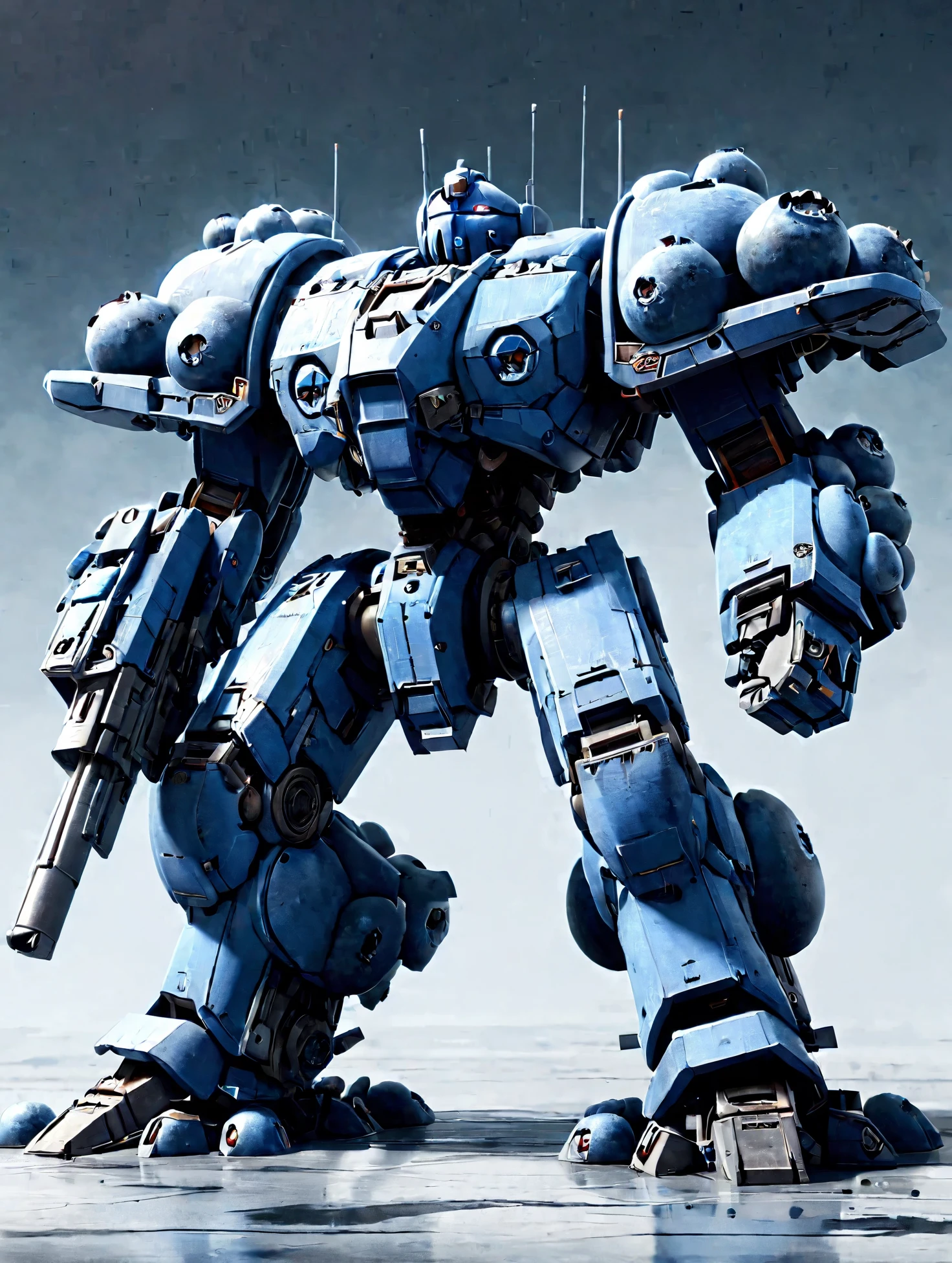 blueberrym0rph of battle mech  <lora:Blueberry_World_Morph:1>