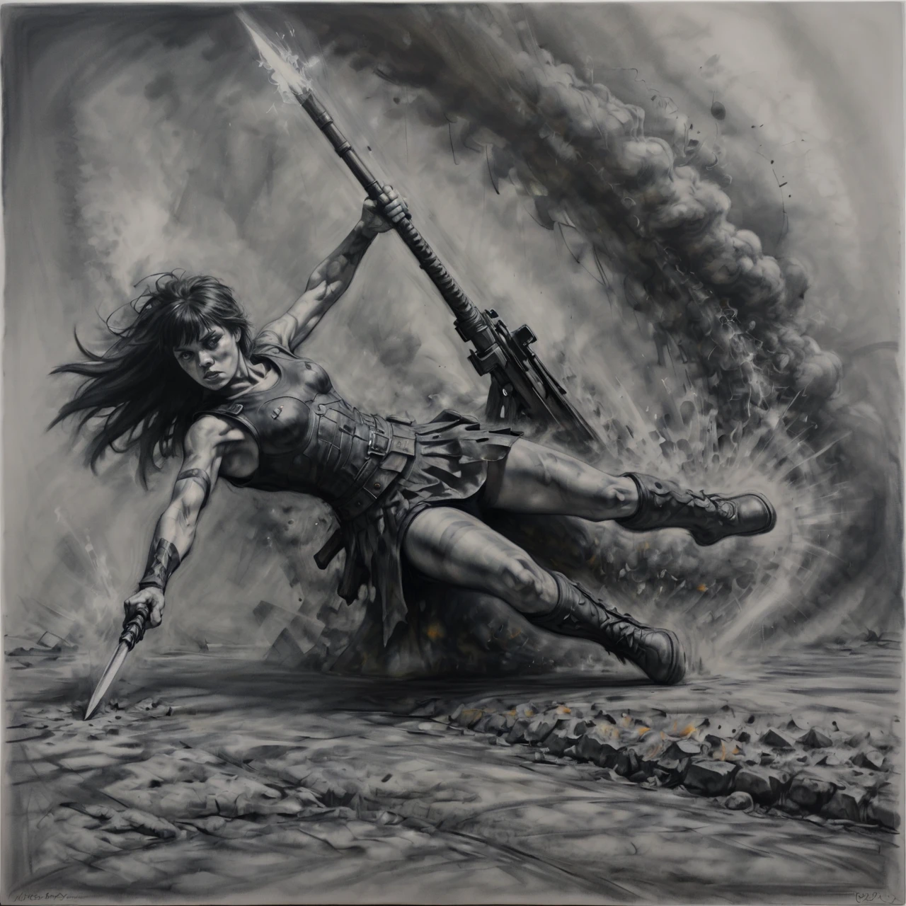 Female charcoal art v1.0
