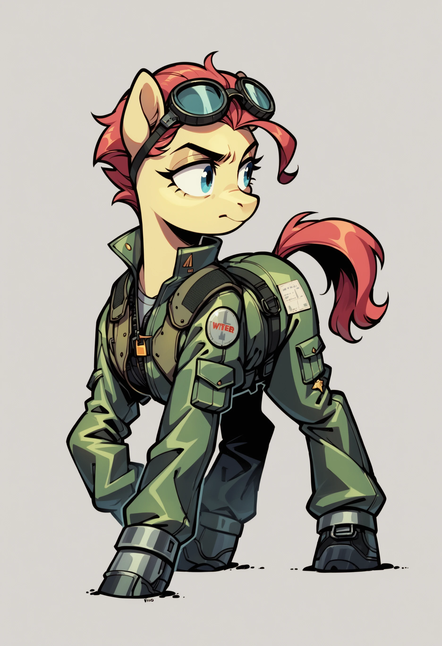 score_9, score_8_up, score_7_up, score_6_up, score_5_up, pony,
bsgvprunf,pilot uniform,
,<lora:BSGpony1>