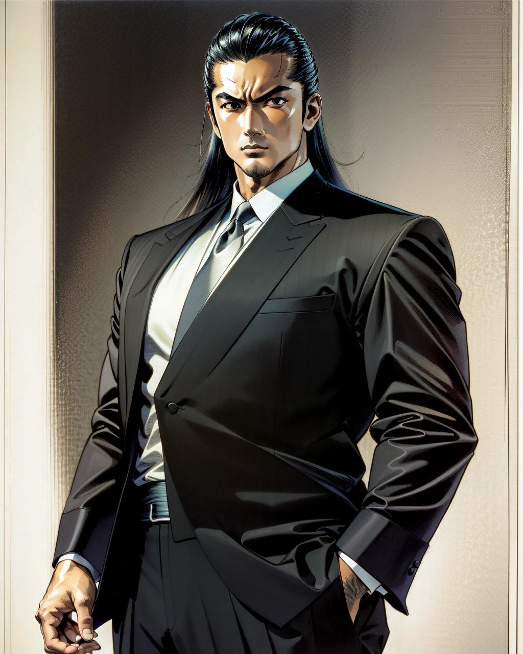 best quality,masterpiece,highly detailed,ultra-detailed, 
 <lora:neg9V2_last:0.7>  <lora:ikegami-ryoichi_v02:1.25>  man formal suit,yakuza
ikegami-ryoichi