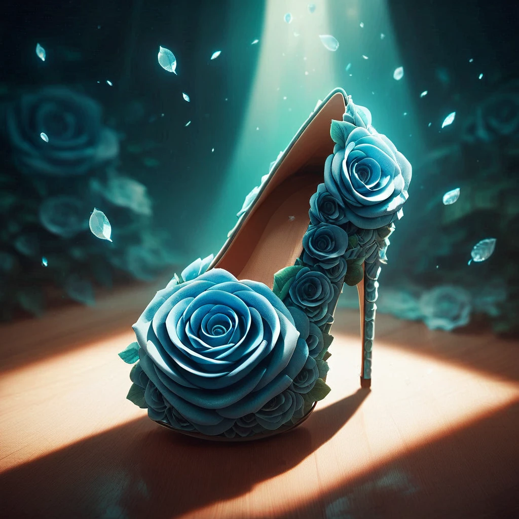 score_9, score_8_up, score_7_up, score_6_up, absurdres, rating_safe, source_anime, illustration, 4K, ultra detailed, intricate detail, high heels, shoes, Blue_Rose, <lora:Blue_Rose:1>