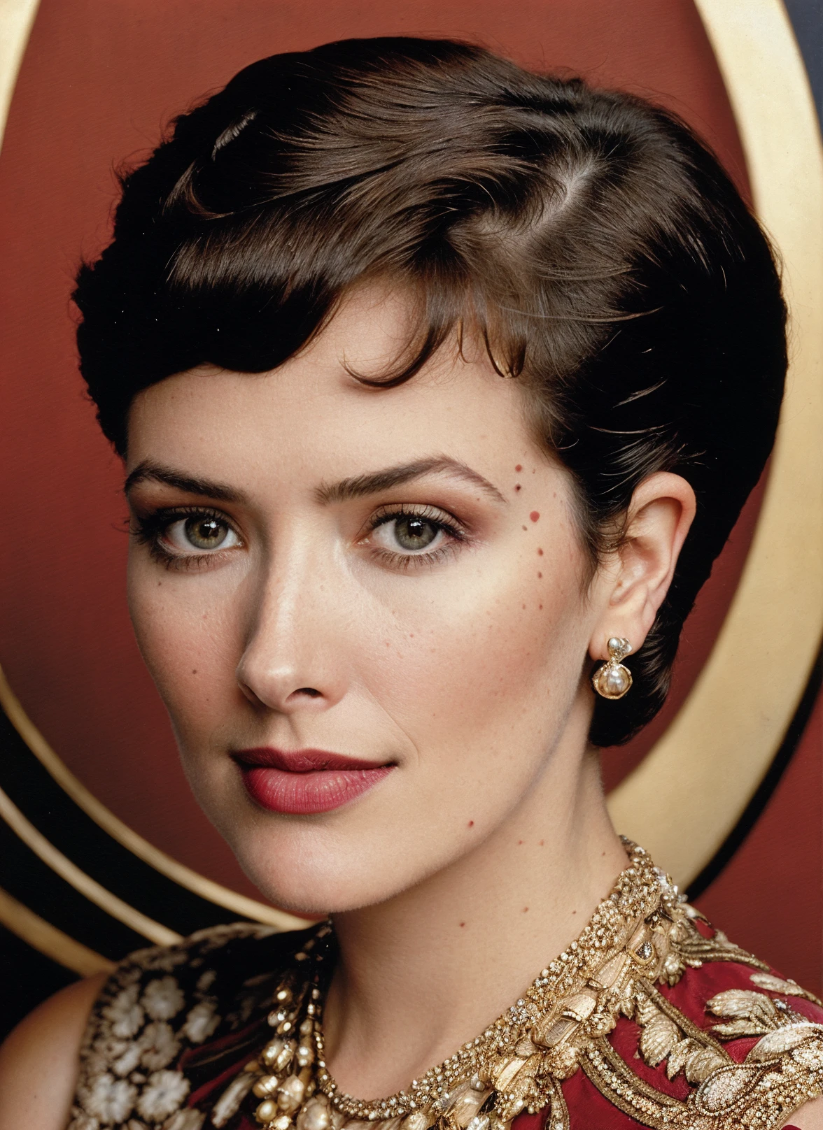 glamour vintage portrait of beautiful sks woman in 1920s, vintage style, bold, muted colours, intricate haircut, (Antoine), by ansel adams, studio lighting, <lora:locon_janineturner_v1_from_v1_64_32:0.7> <lora:lora-small-janine-turner-v1:0.65>