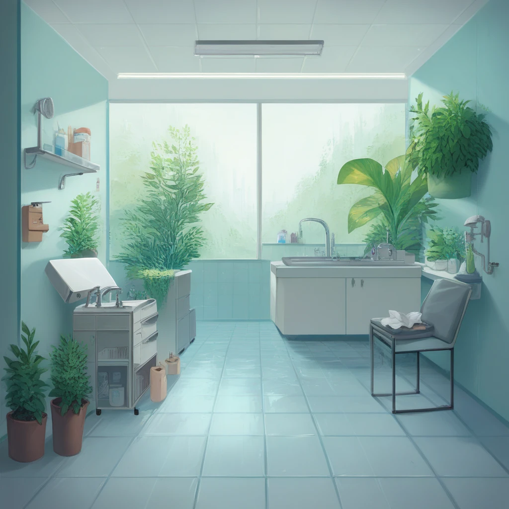 score_9, score_8_up, score_7_up, Examination-Room, Examination-Table, chair, plant, scenery, tiles, tile floor, sink, general