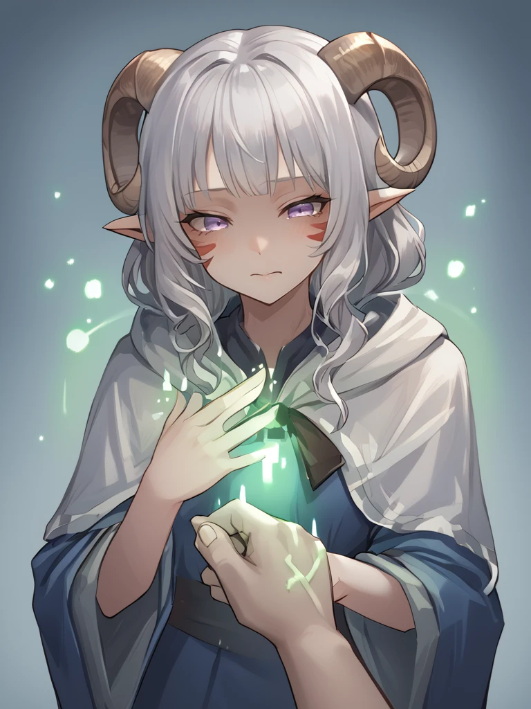 source_furry, score_7_up, rating_safe, source_anime, anime face, 
<lora:whisker_markings:0.8> red whisker_markings ,
<lora:Test_Diana:0.7> tiefling_bard_diana, silver hair, purple eyes, 
healing, magic, hand to wound, hand to other,wounded, aura on wound,  1girl,1boy <lora:healing_magic:1>