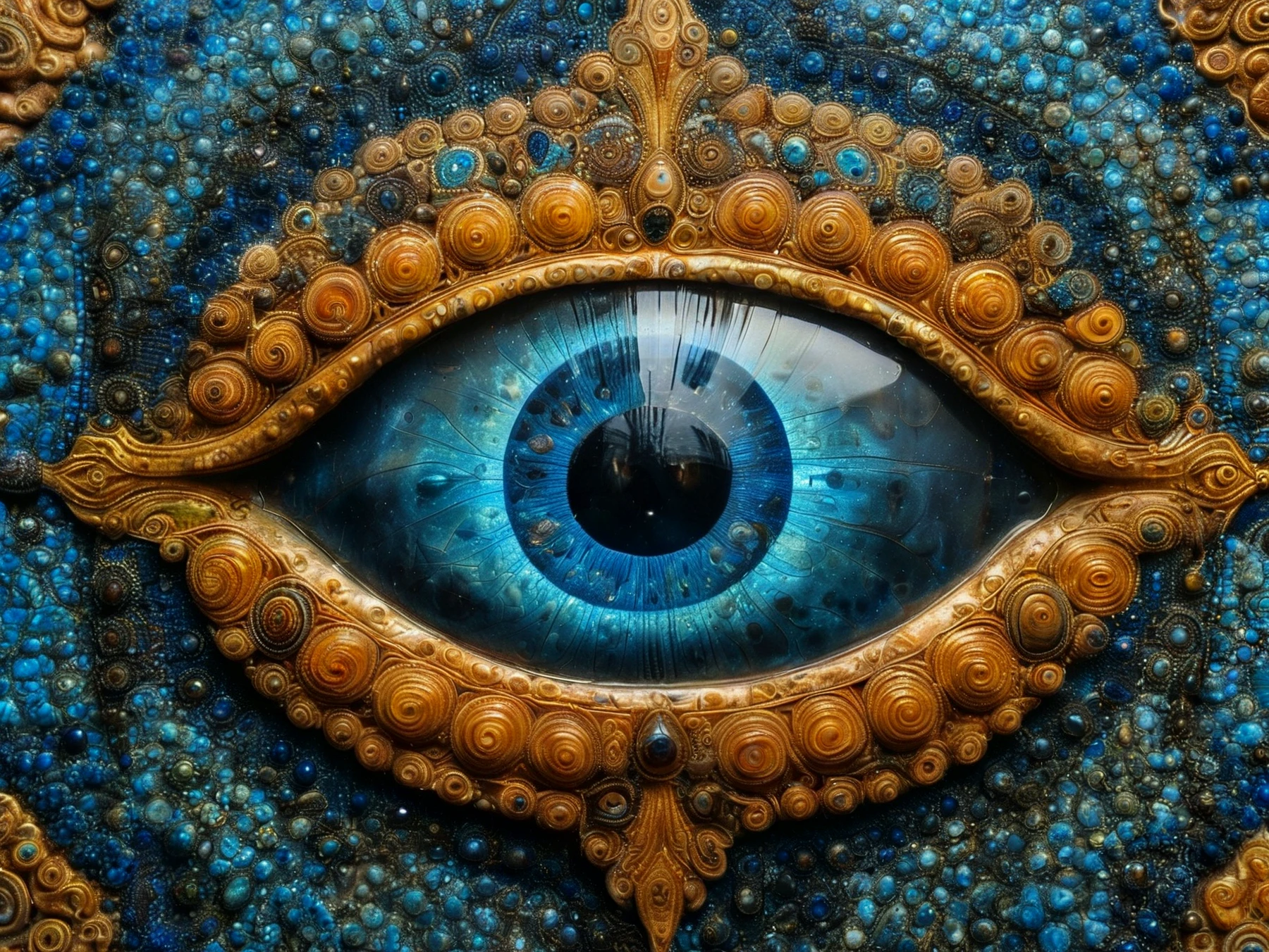 third Eye. Photorealism, full view, highly detailed image, very realistic, hyperrealism, Ultra HD, 8k, 5, sharp focus, intricate and mysterious masterpiece. (Long exposure photography Artistic illustration close-up portrait very detailed: final quality, medium shot, backlight, Rich and striking. Enigmatic and mysterious manipulations (composition of the rule of thirds), ((detailed environment with strong lines) The best quality, in camera, white light, warm and clean aesthetics, dazzling screen composed of millions of brilliant ultraviolet rays, HDR.
