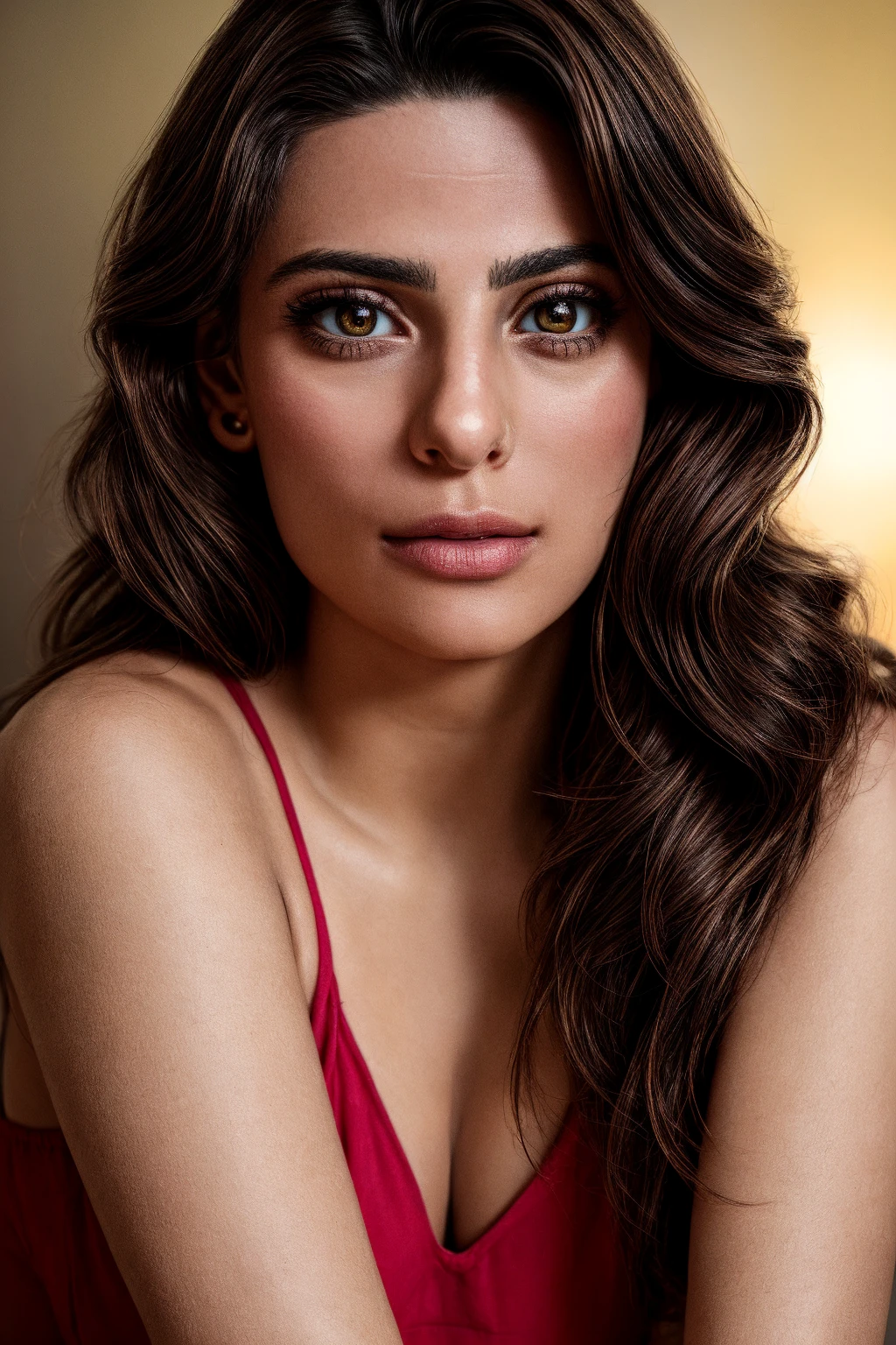 mndngwmn, portrait, , (ultra realistic, 8k,high quality), natural lighting, wearing makeup,