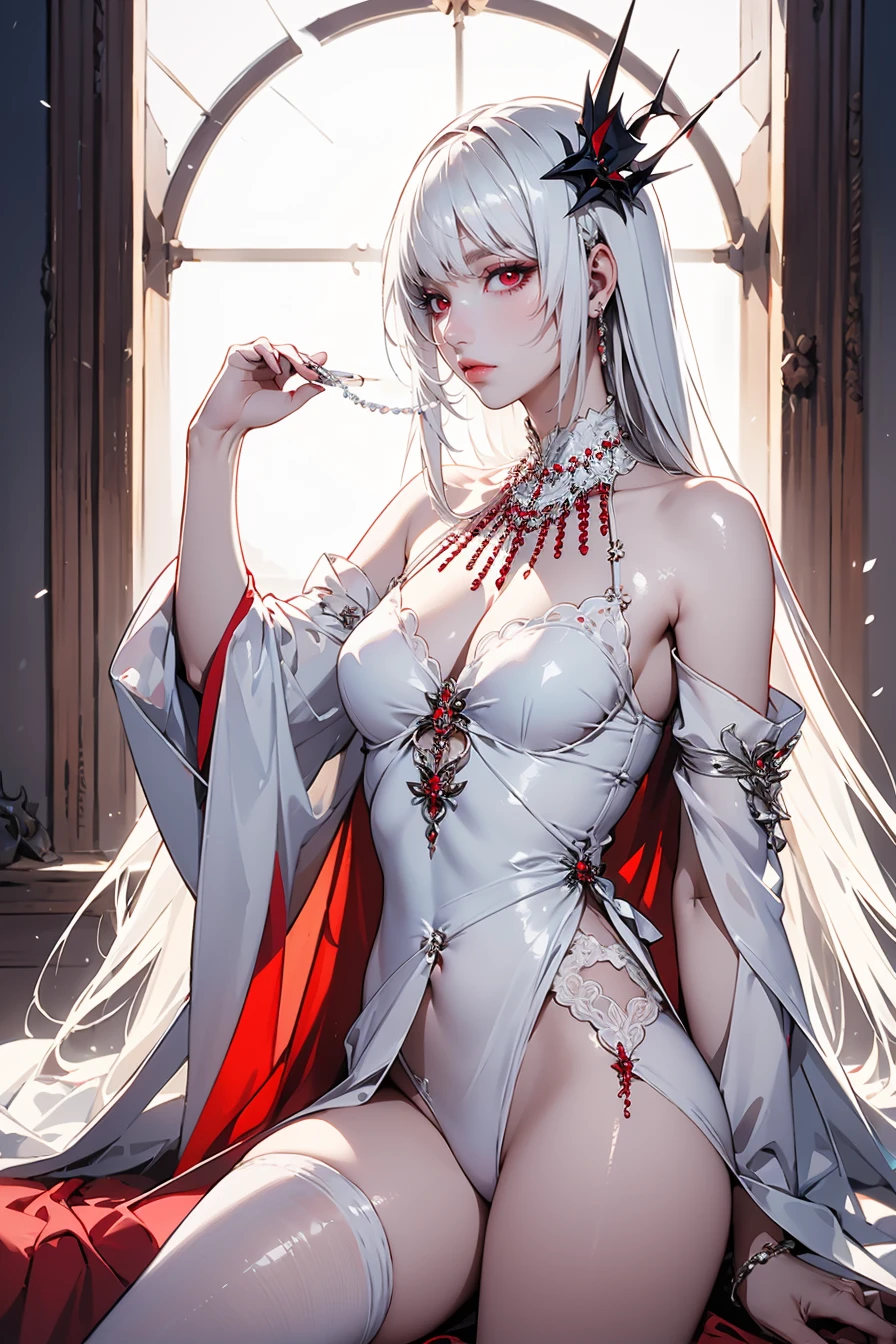white business suit,White top,no underwares,humongous large breast,White hip wrap skirt,Short white dress,A-line skirt,high-heels,Wear gold wire glasses,Recline on the sofa,The beauty of mixed race,fiery red lips,Pure and cute appearance,Sexy expression,being thin,Very skinny,The legs are thin,Smooth skin,Face a little rosy,adiamondnecklace,Diamond stud earrings,diamond bracelet,smooth fair skin,Flawless skin,Fair and shiny skin