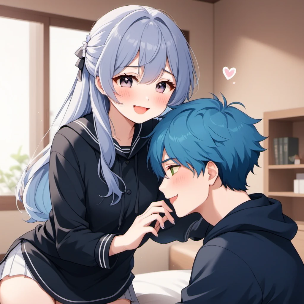 1girl, 1boy, malesub, <lora:Male_Sub:1>, cute girl, uwu