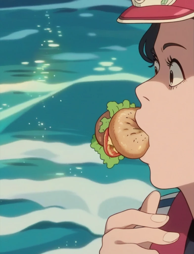 woman eating hamburger, the ocean, detailed background
score_8_up <lora:Ponyo Mood:1>