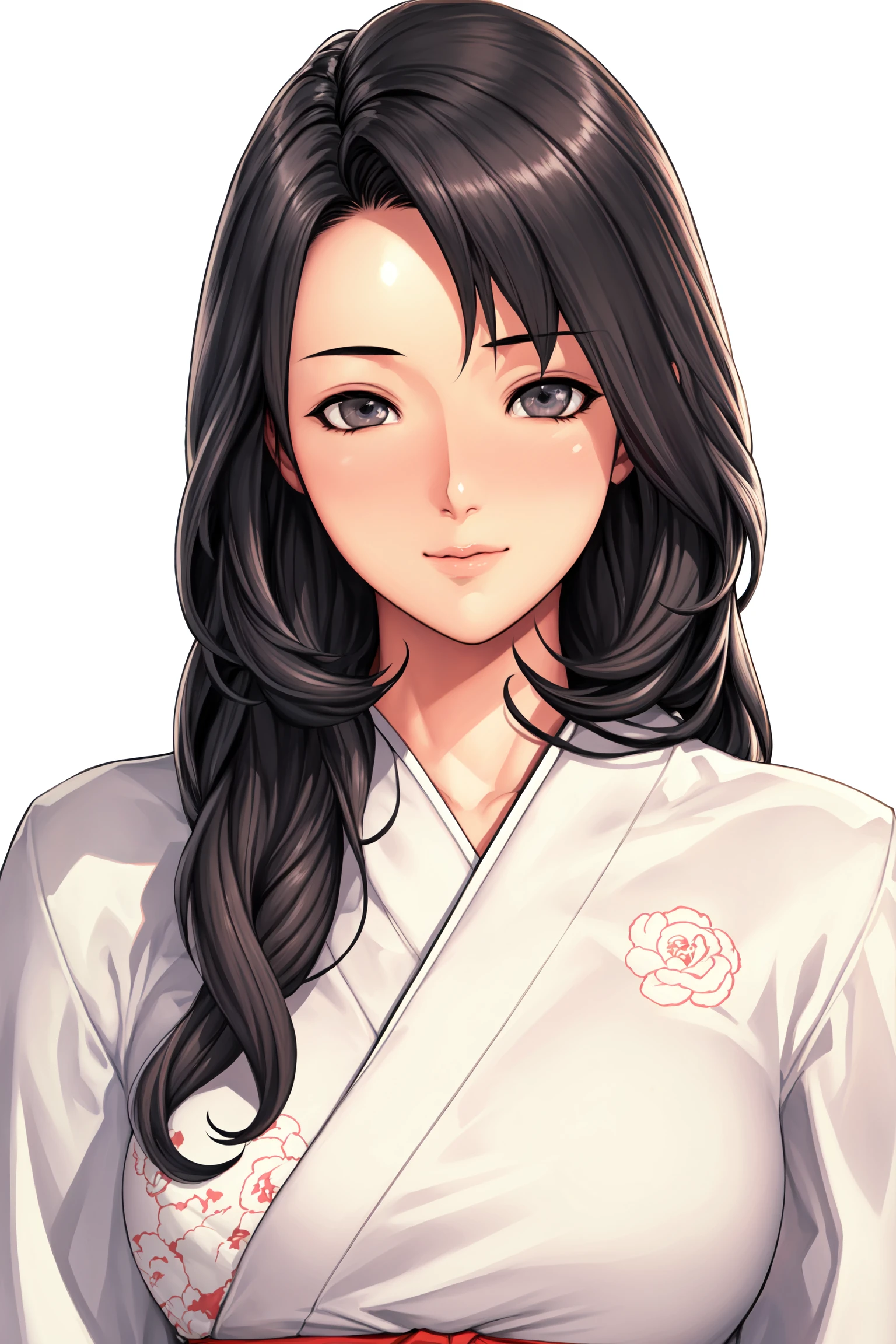 Simple Background,White Background,
dynamic pose,standing at attention,
beige kimono,white rose print,japanese clothes,wide sleeves,long sleeves,
<lora:Oda_Non_Style2-KK77-Yes5-V1:0.7>,
black eyes, black hair,Forehead,parted bangs,
<lora:more_details:0.1>,
1 girl, 20yo,Young female,Beautiful long legs,Beautiful body,
Beautiful Nose,Beautiful character design, perfect eyes, perfect face,expressive eyes,perfect balance,
looking at viewer,(Focus on her face),closed mouth, (innocent_big_eyes:1.0),(Light_Smile:0.3),
official art,extremely detailed CG unity 8k wallpaper, perfect lighting,Colorful, Bright_Front_face_Lighting,White skin,
(masterpiece:1.0),(best_quality:1.0), ultra high res,4K,ultra-detailed,
photography, 8K, HDR, highres, absurdres:1.2, Kodak portra 400, film grain, blurry background, bokeh:1.2, lens flare, (vibrant_color:1.2),professional photograph,
(Beautiful,large_Breasts:1.4), (beautiful_face:1.5),(narrow_waist),