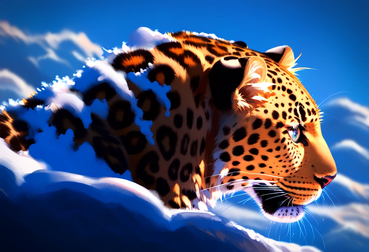 score_9, score_8_up, score_7_up, feral, quadruple, solo, (leopard:1.3), amurleopard, from behind, profile, wide shot, big atrium, winter theme, ocean, bay, outdoors, silver eyes, black nose, intricate background, highly detailed, 8k, best quality, masterpiece, amazing quality, best aesthetic, absurdres, <lora:amurleopard_pony_3.5-000013:1.1>