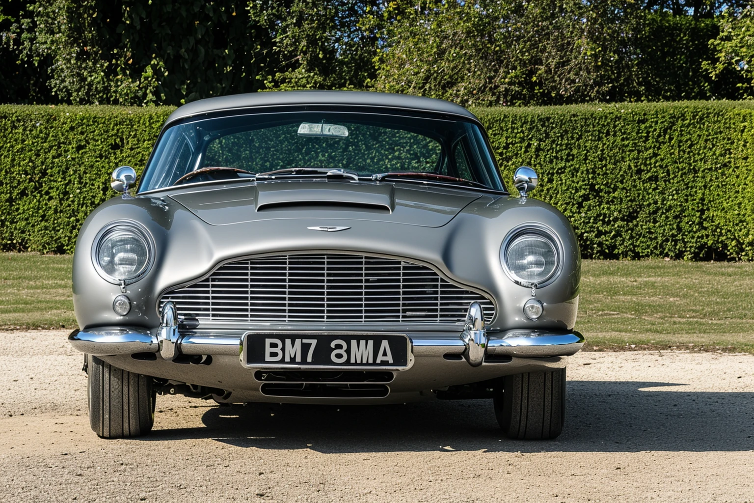 astonmartindb5, ground vehicle, car, vehicle focus, no humans, high detail photography, sharp focus