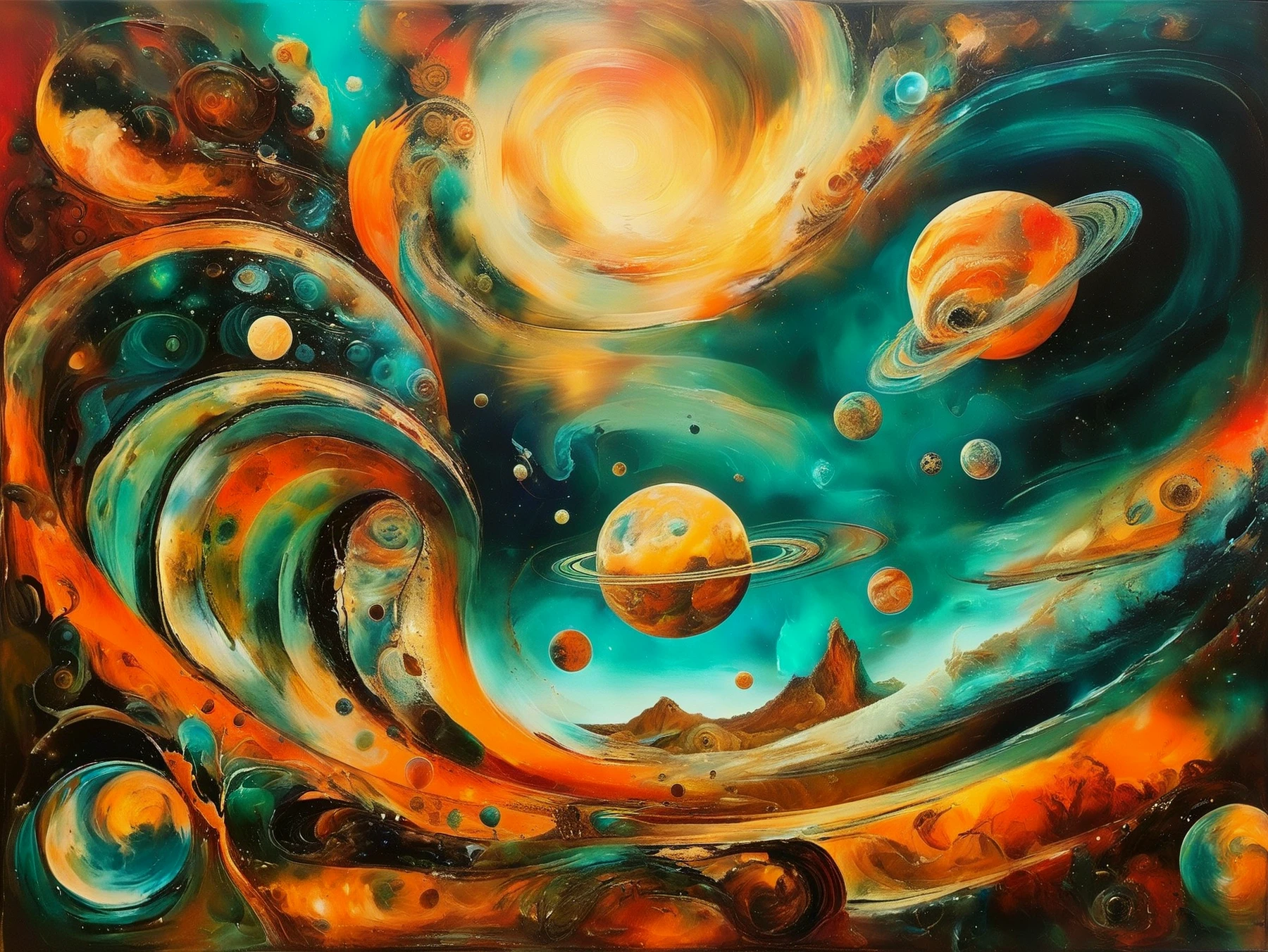 masterpiece, intricate detail, 8K, HDR, 

An abstract painting.

Planets spinning out of control.

<lora:ColorfulFlowingAbstract_CE_SDXL:1> FlowAbsCE