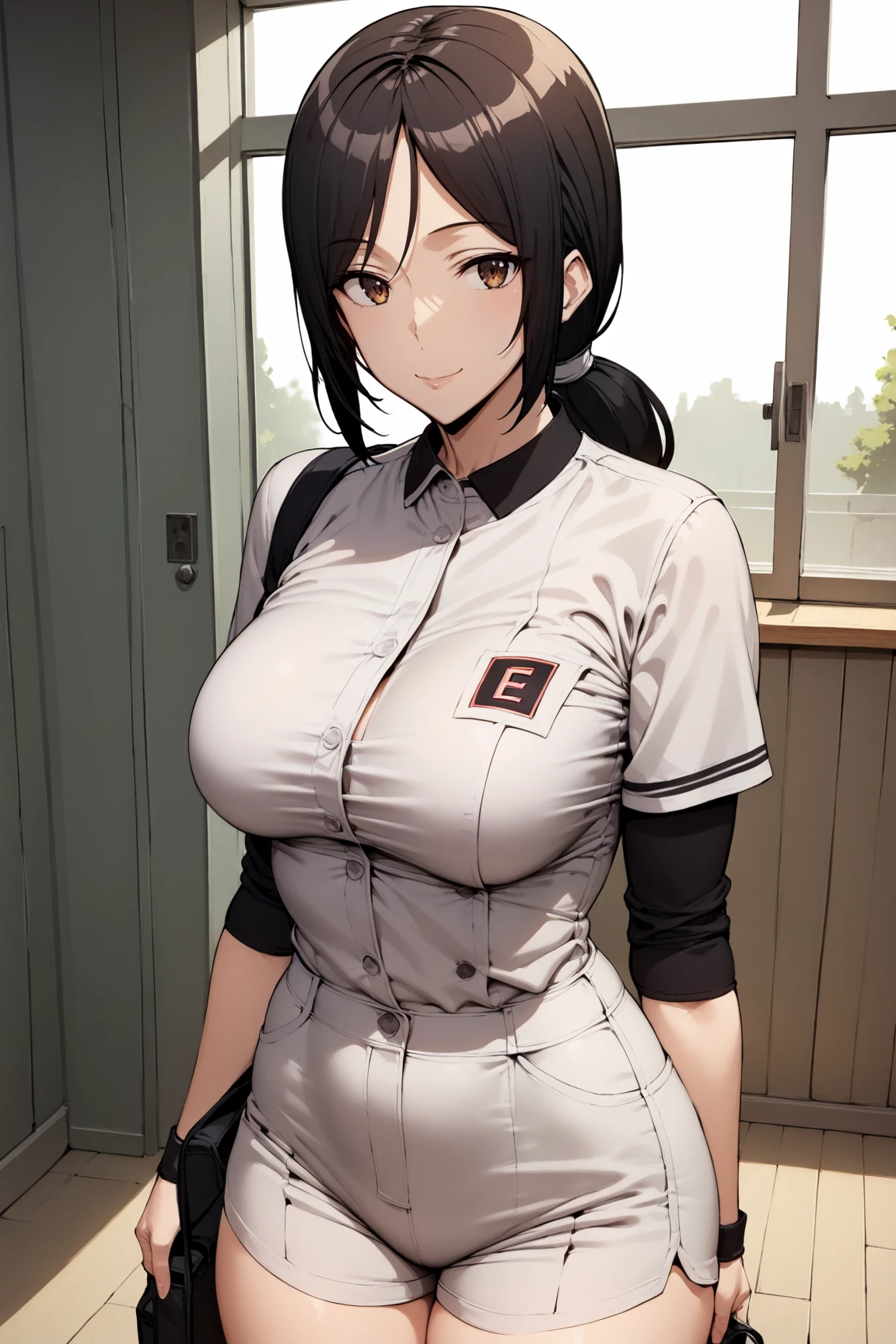 score_9, score_7_up, source_anime, solo, looking at viewer, 
1girl, smile, closed mouth,
BREAK
Minimida,
baseball_uniform,
<lora:Minimida-ponyBase-locon:1>