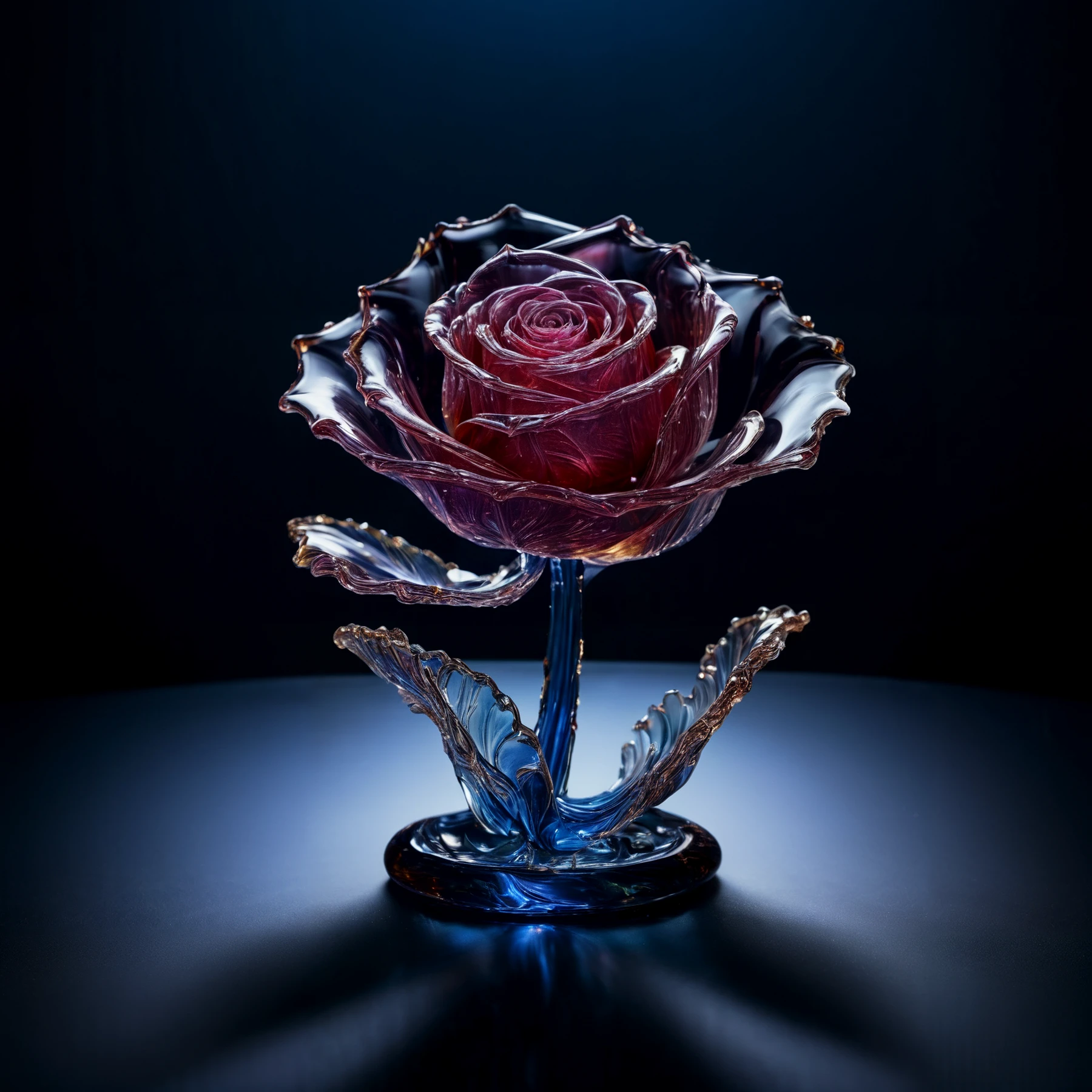 A glass rose.

<lora:LiquidGlass01_CE_SDXL:0.8> LiqGlassCE