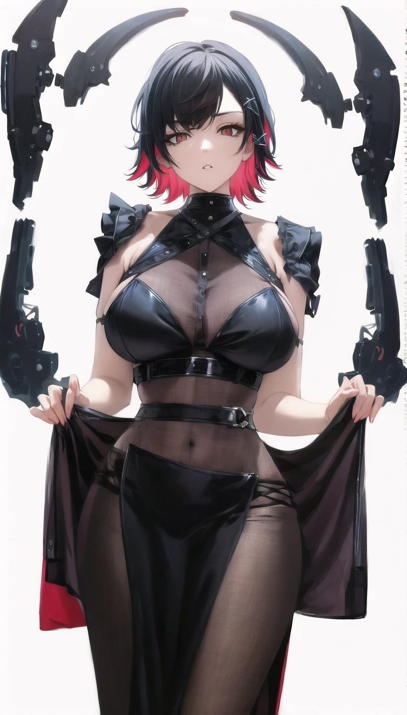 short hair,x_hairclip,
revealing clothes,
milf,lady,mature female,
(white background,simple background:1.18),
highres,official art,original,masterpiece,best quality,
(large breasts:0.8),
<lora:ellen1:1>