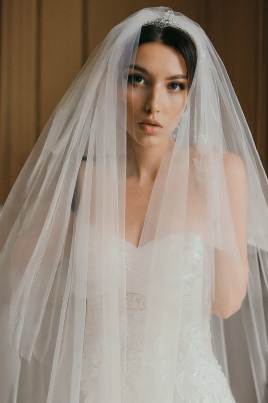 missbo wedding veil portrait, brunette <lora:missbo_epoch_10:1>