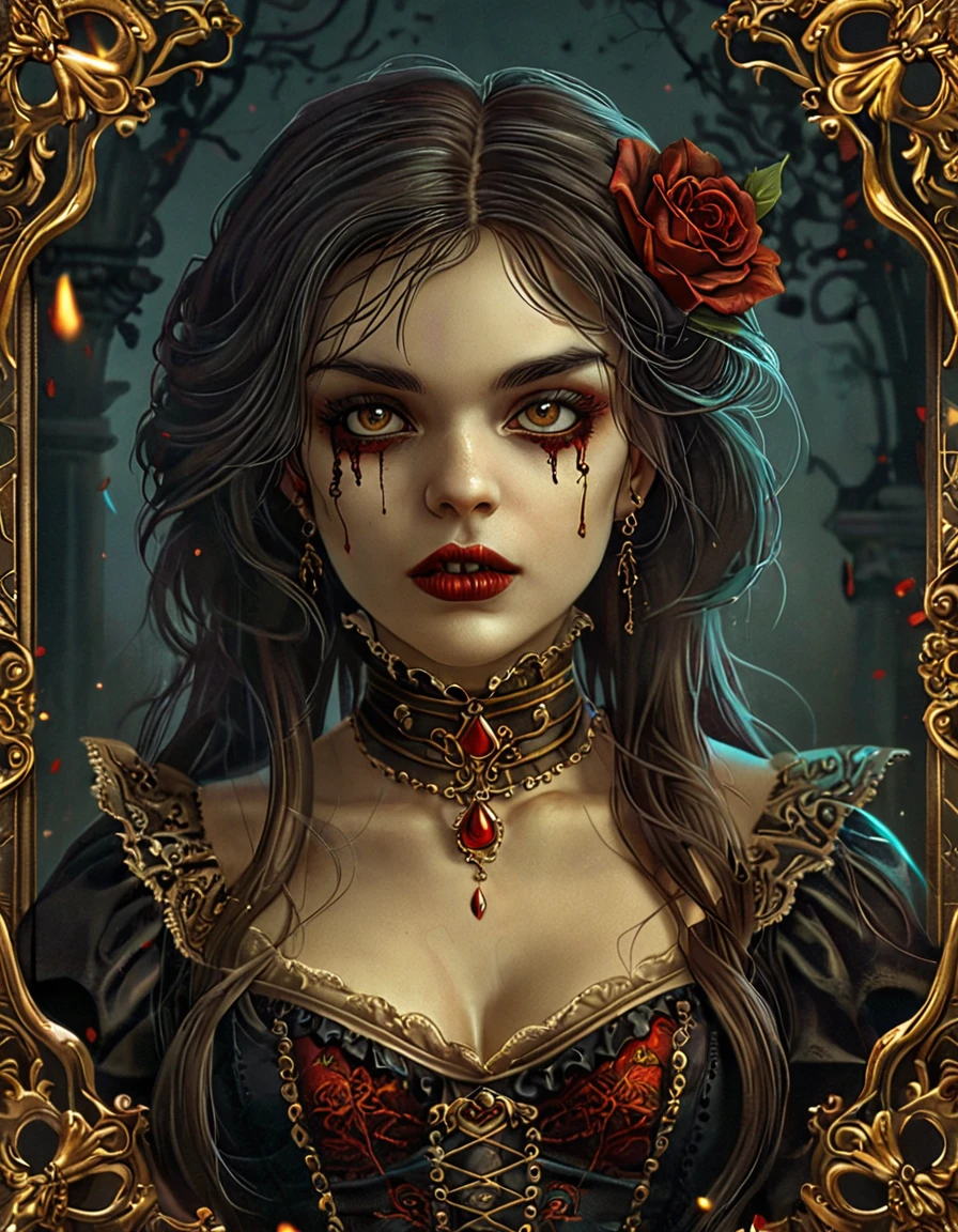 carmilla the vampire <lora:novuschroma17 style:.8> novuschroma17 style