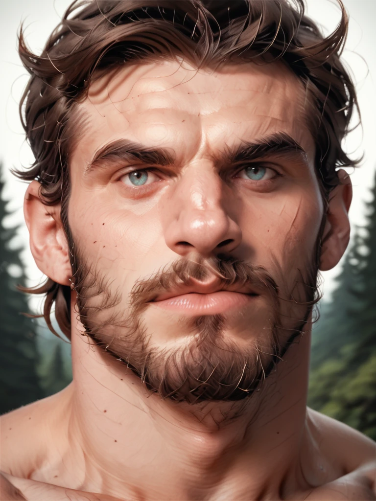 score_9, score_8_up, score_7_up, score_6_up, score_5_up, score_4_up, Berke, close up , facial hair, body hair, fade, dramatic,  best quality, color scheme blue, forest<lora:TrSerkan-Berke-Pony-v2:0.7>