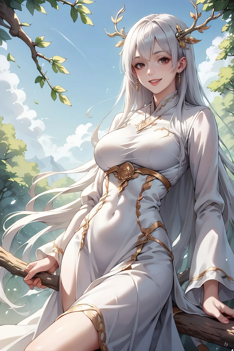 score_9,score_8_up,score_7_up,score_6_up,score_5_up,score_4_up BREAK source_anime,,henteng,1girl,long hair,white hair,angle,dress,smile,comic,branch,riverside,<lora:shenteng-1:0.7>