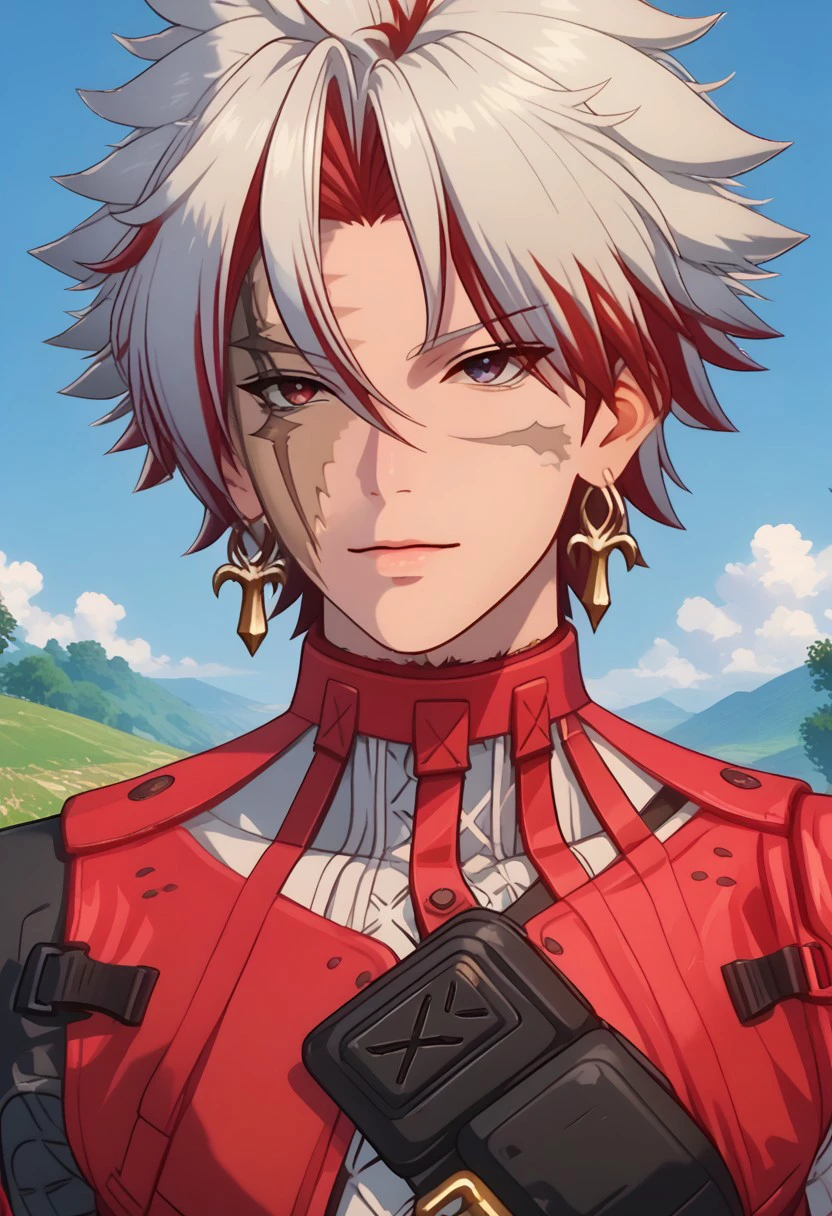 score_9, score_8_up, score_7_up, source_anime, rating_safe, Scarussy, 1boy, male focus, anime screencap,