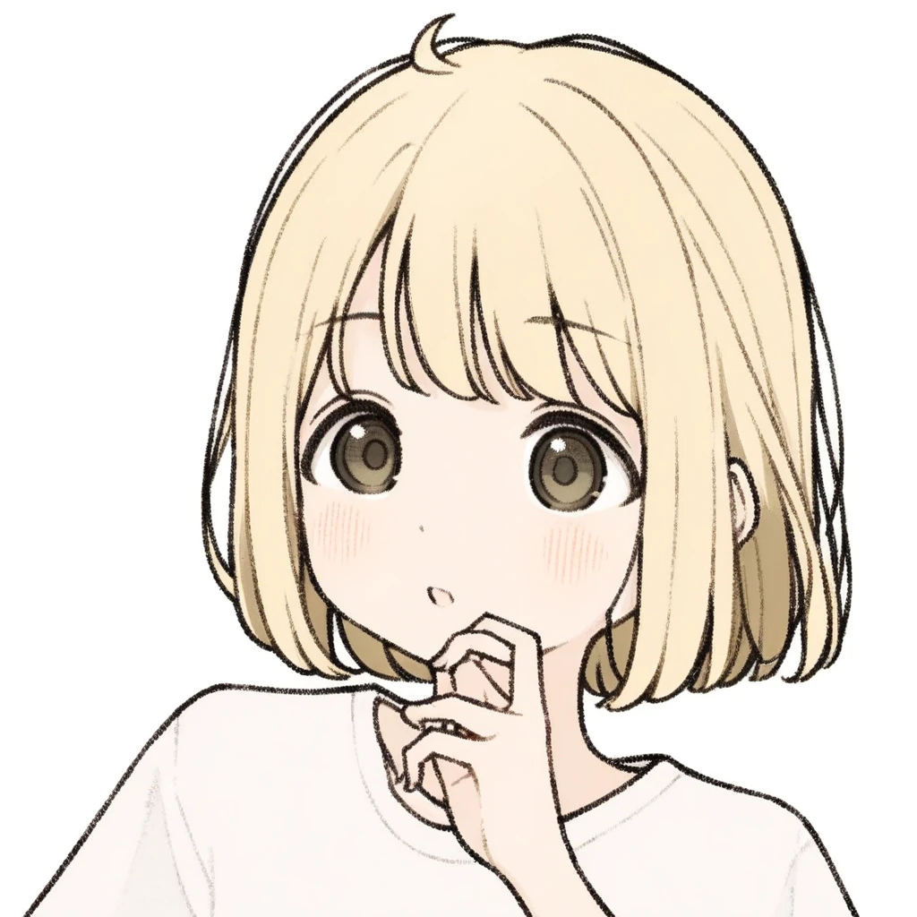 1girl, cutepainting, blonde, bob hair,