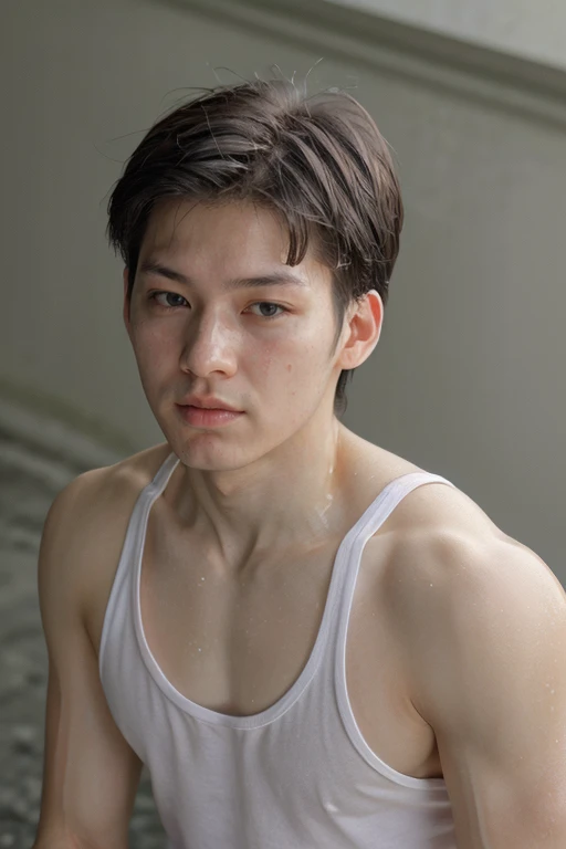 edwardcandra, face, lips, tank top, portrait, male focus, muscular, oily, shiny_skin, sweaty, shiny skin, glistening skin (absurdres, highres, ultra detailed),((masterpiece)), ((best quality:1.1)), High Resolution, 8k,1boy, (photorealistic:1.4), 4k, high quality, realistic, mature male <lora:edward-000008:1> <lora:NSFWFilter:-1> <lora:oil2.0_2-512-64:0.8>