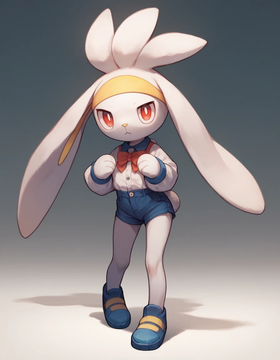 Solo, cute, flat chested, perfect eyes, perfect hands, ((thick thighs)), (pose), ((high quality: 1.0)), (detailed),Raboot, 1girl,masterpiece, furry, white fur, red eyes, white hair, short red sleeves, black hoodie, black sweatpants, red eyes,by dimwitdog, sitting on the floor
