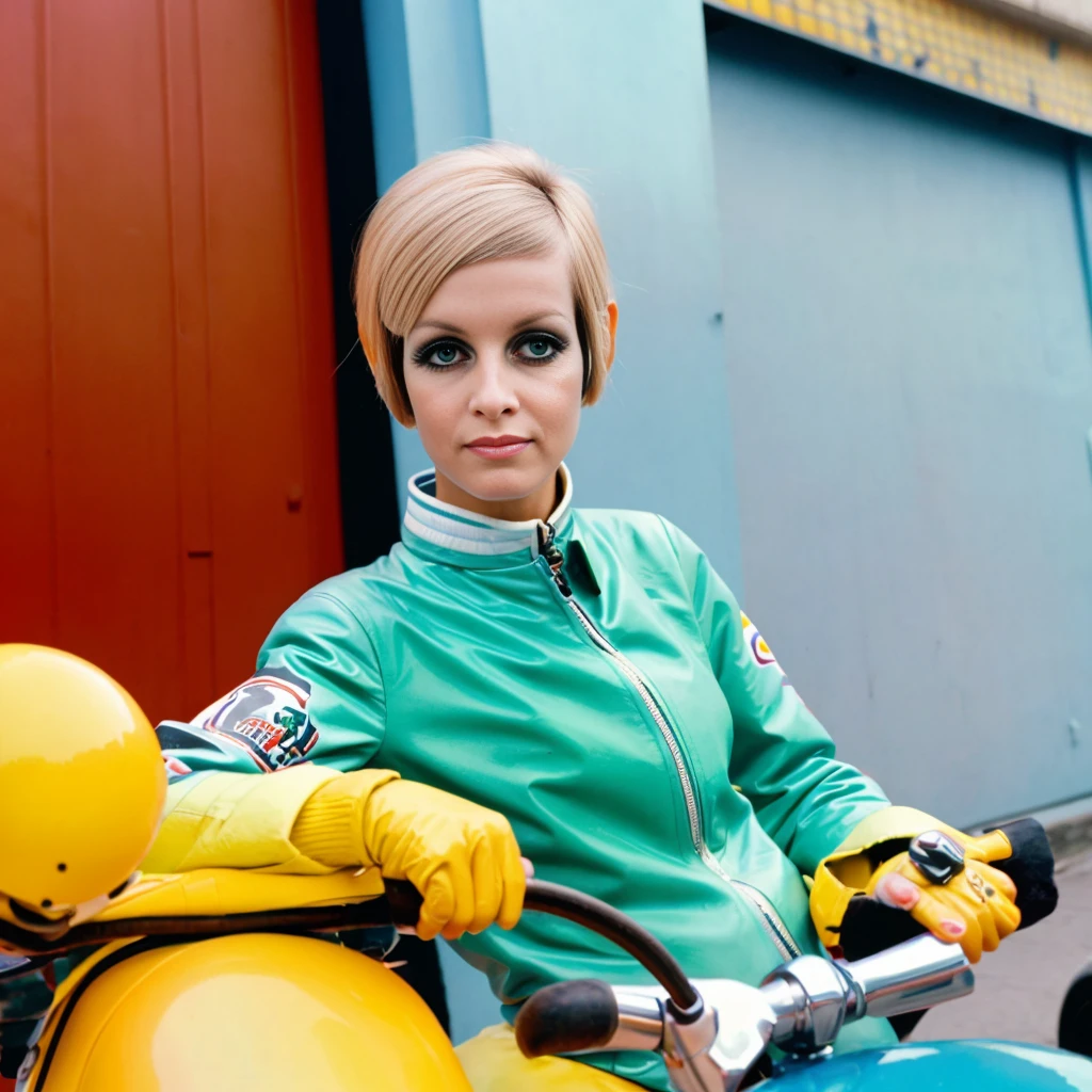 Buenos Aires, <lora:twiggy:1>  twiggy posing for a photo riding a motorbike , 4k, raw, fashion, masterpiece