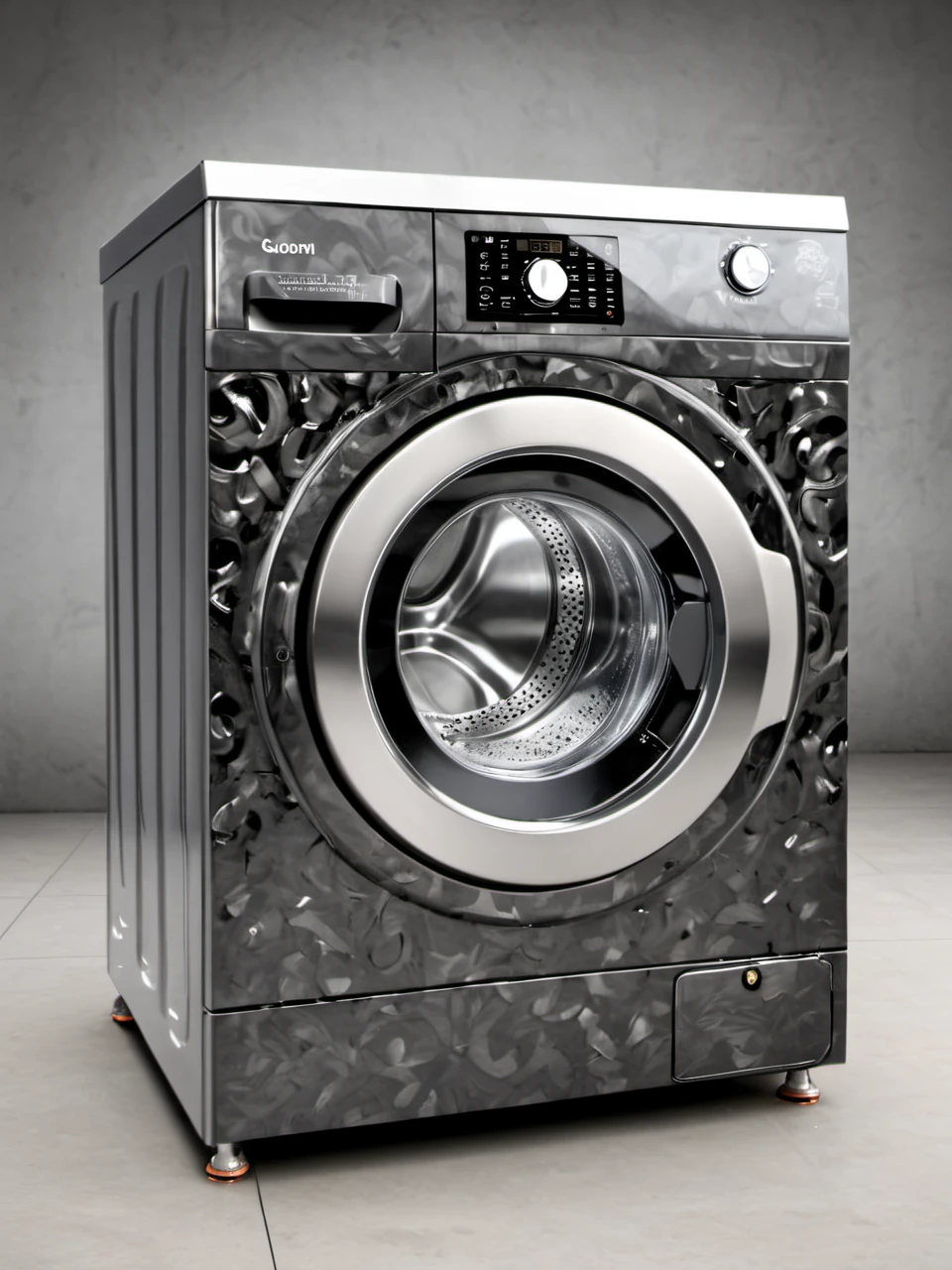 (photorealistic), (masterpiece), (photography), high detailed, forged carbon washing machine, 
 <lora:Forged_Carbon_SDXL:1>