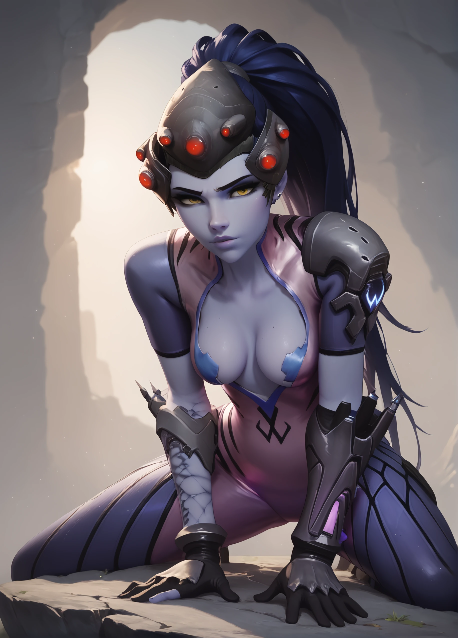 widowmaker from OverWatch,large breast,frontview,big ass,,cutesexyrobutts ,big dick,cowgirl,Futanari
