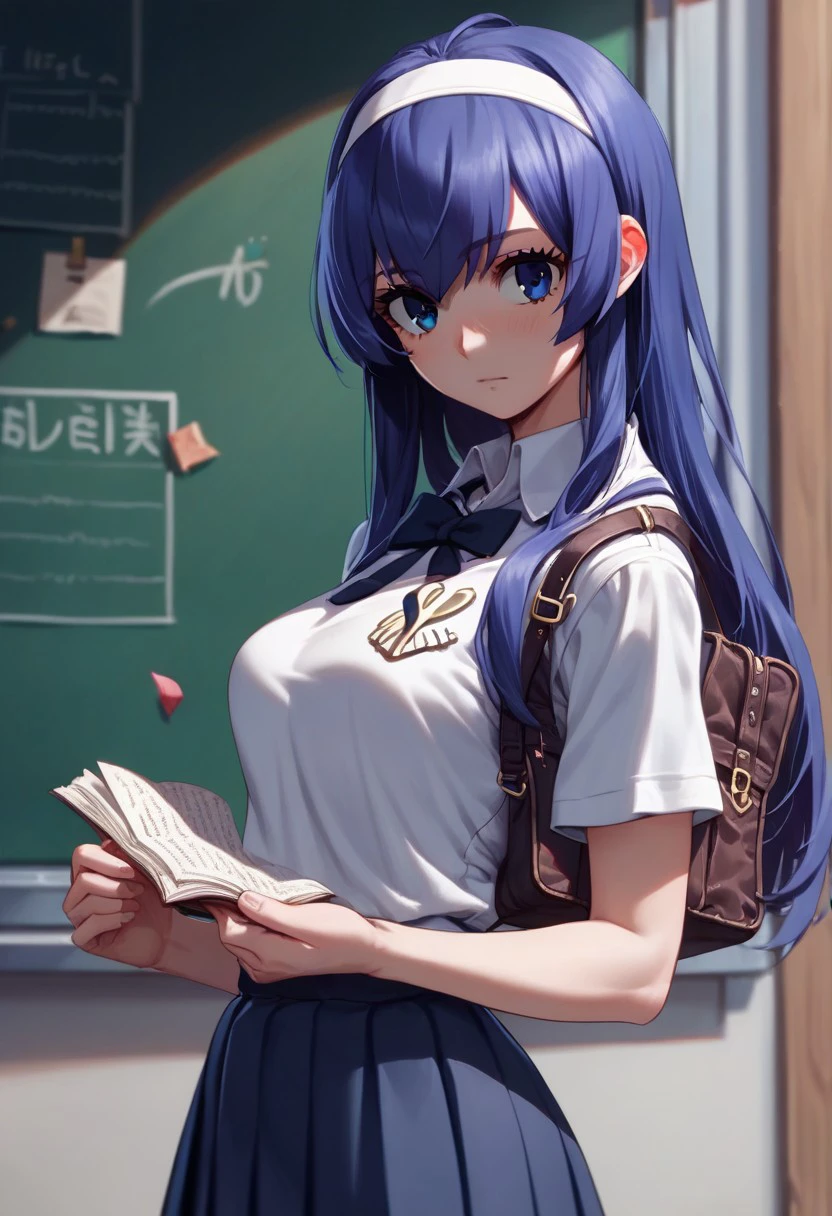 score_9, score_8_up, score_7_up, source_anime, 1girl,  ORIE BALLARDIAE, student uniform