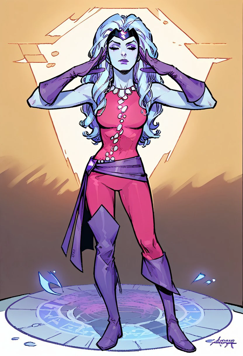 ((masterpiece,best quality)), absurdres, <lora:Rule63_Hades_Disney:0.7>, Rule63_Hades_Disney, smug, fiery hair, blue fire, glowing, neon, solo, smiling, looking at viewer, cowboy shot, cinematic composition, dynamic pose