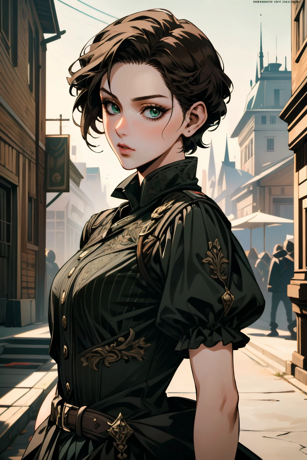 ((ultra detailed, masterpiece, absurdres))
<lora:ACEvie:0.8>
ACEvie, 1girl, short hair, brown hair, green eyes, looking at viewer, as the cover model for a fashion magazine