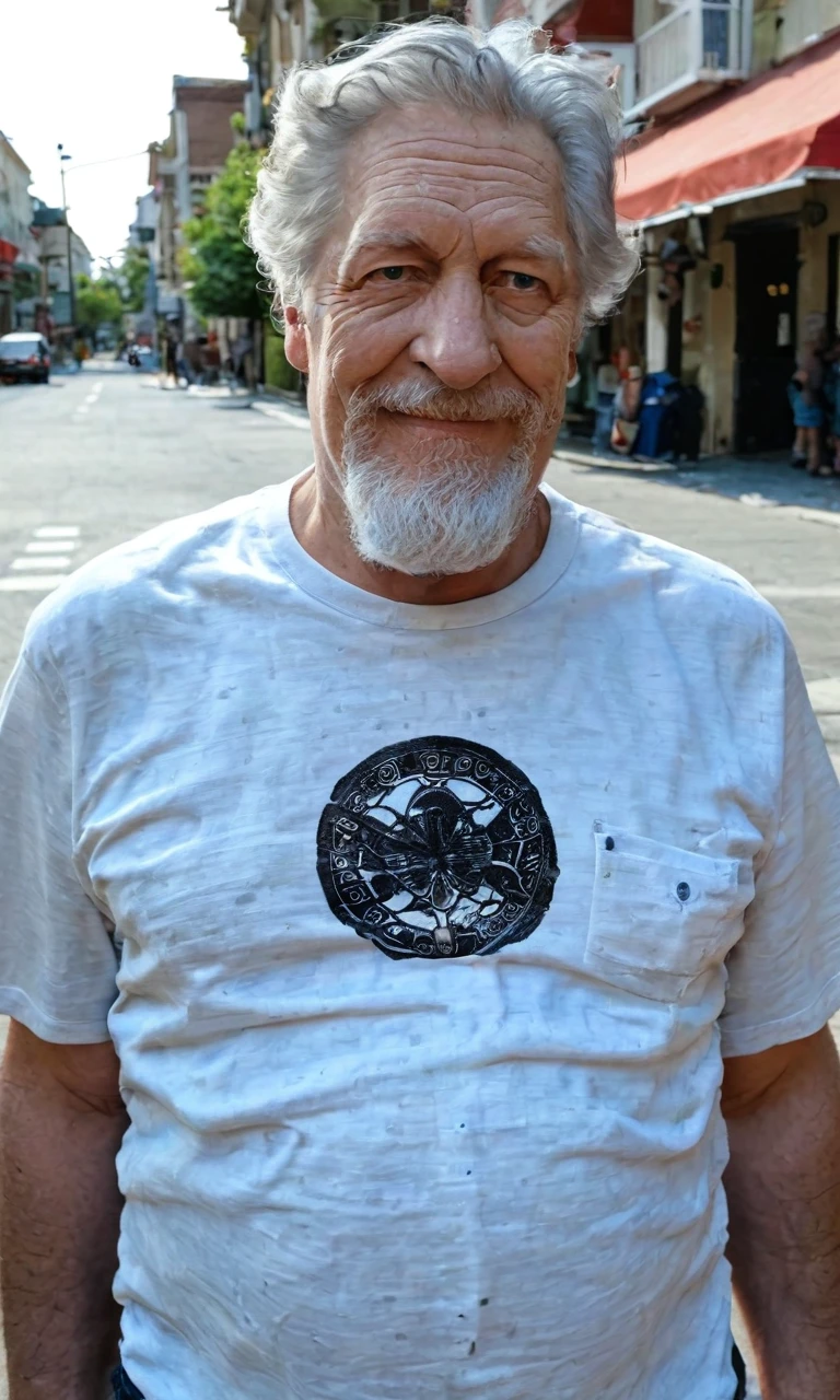 real life photo,traditional media,rating_safe,score_9, score_8_up, score_7_up, clanb,grey hair,beard, looking at viewer, 1boy,old man,male,grandpa,white T-shirt,standing,on street,outdoor,score_9, score_8_up, score_7_up, BREAK, (insert your prompt here), reddit, film grain, raw, amateur, low quality<lora:EMS-427474-EMS:1.000000>, <lora:EMS-398848-EMS:0.800000>