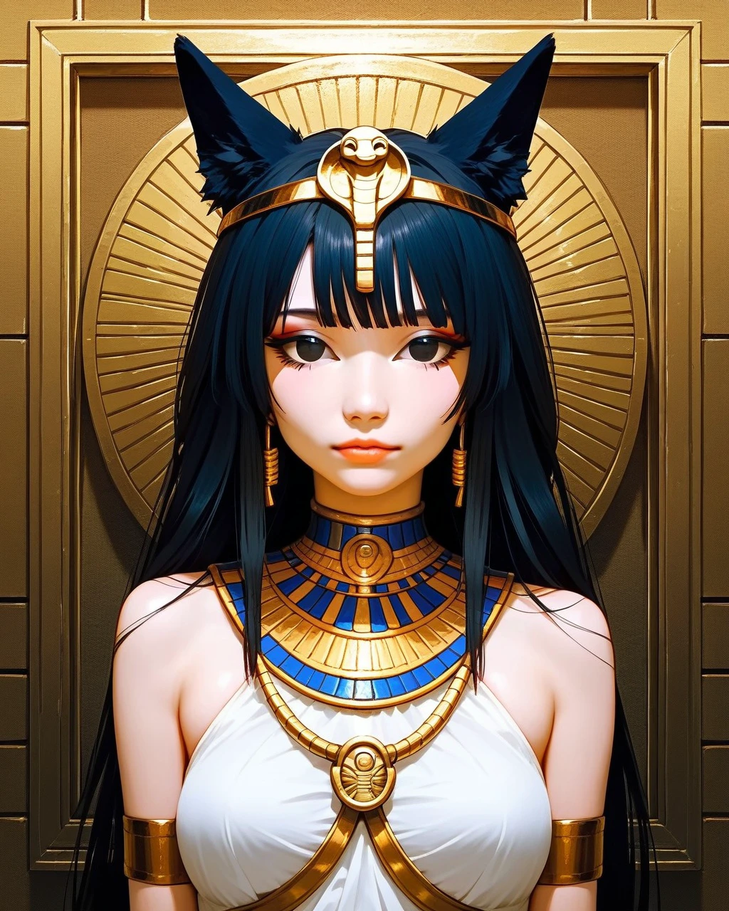 1girl, solo, sfw, <lora:EmiPonyXLdense:1>, black eyes, egyptian, score_9, score_8_up, score_7_up, score_6_up, best quality, masterpiece