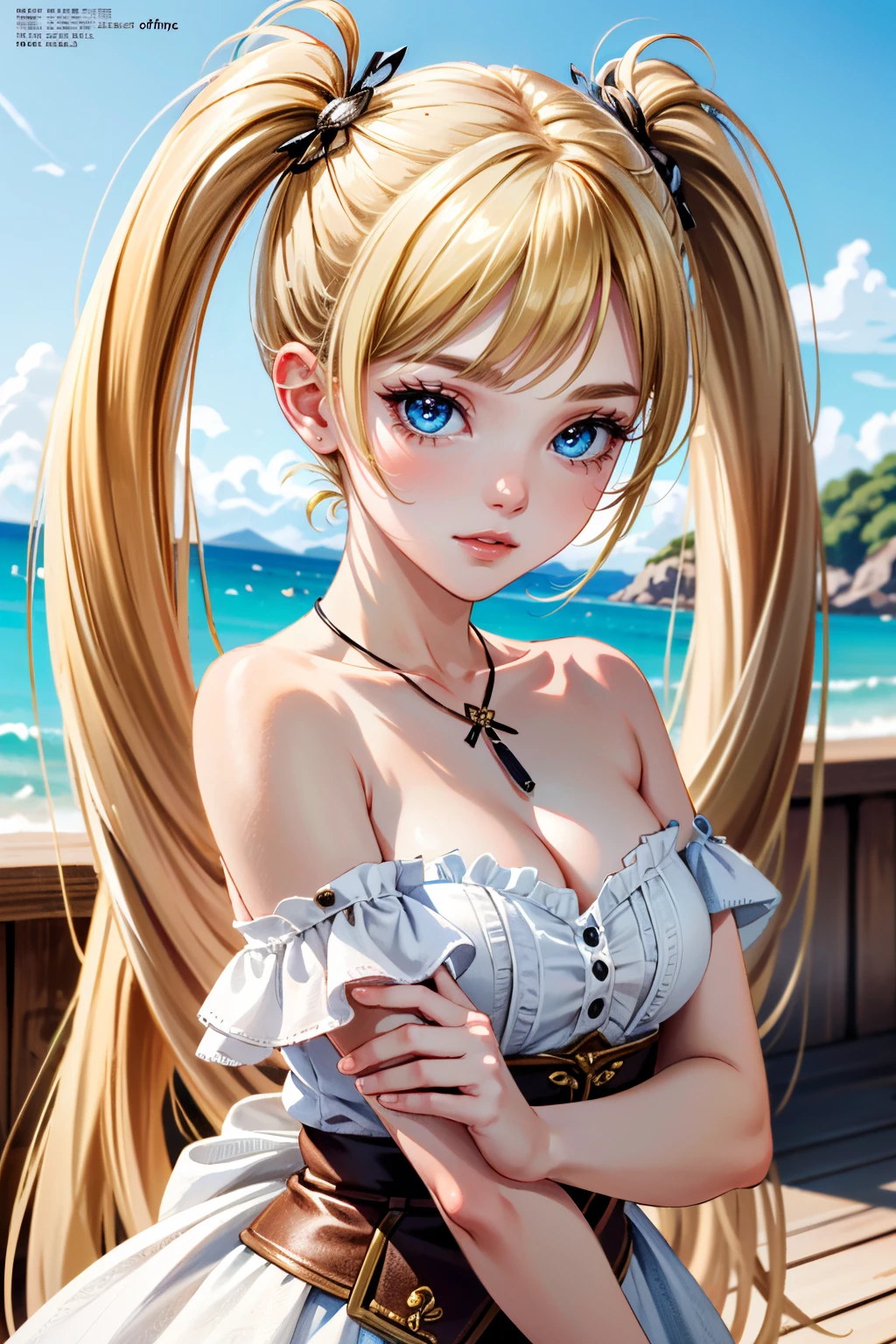 ((ultra detailed, masterpiece, absurdres))
<lora:LANia:0.8>
LANia, 1girl, blonde hair, twin tails, long hair, looking at viewer, as the cover model for a fashion magazine