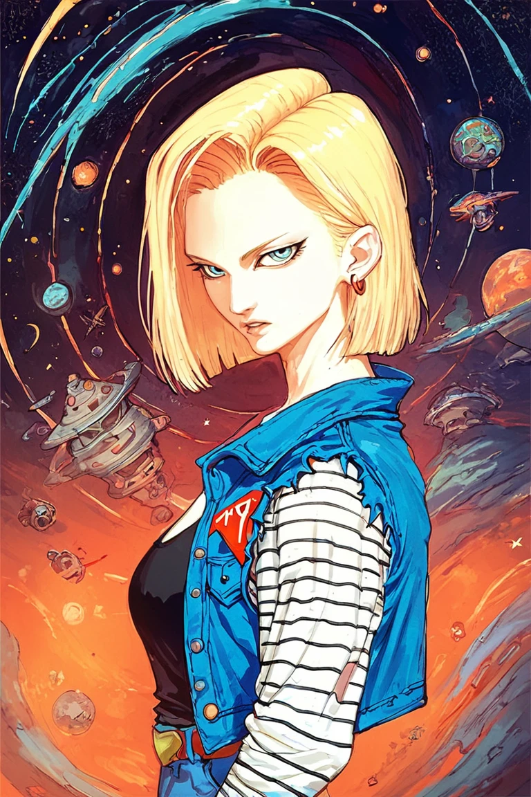 score_9, score_8_up, score_7_up, score_6_up, 1girl, solo, Android 18, upper body, space, parted lips
<lora:YOSHITAKA_AMANO_style-000008:1>,