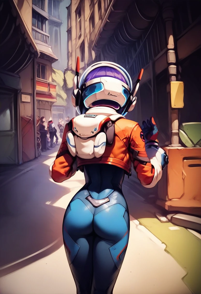 <lora:Juno_from_Overwatch:1> ow juno, from behind, score_9, score_8_up, score_7_up, score_6_up, score_5_up, score_4_up, hd, (ultra hd quality details), 8K, fyx, grp