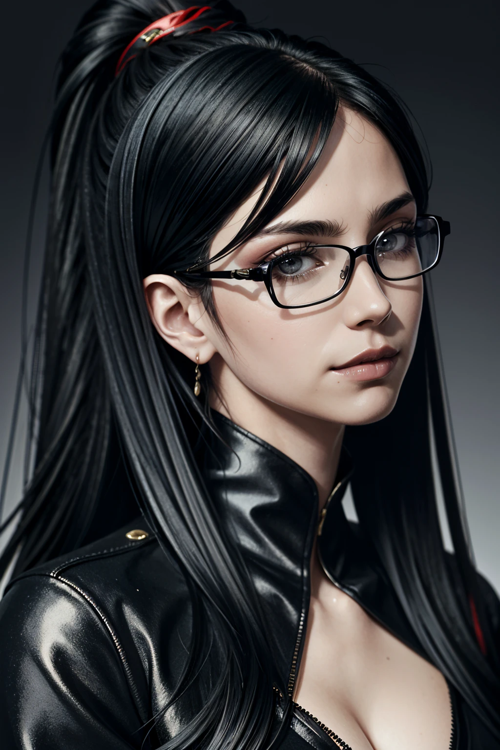 ((ultra detailed, masterpiece, absurdres))
<lora:BBayo:0.8>
BBayo, 1girl, long hair, black hair, glasses, looking at viewer, portrait, simple background