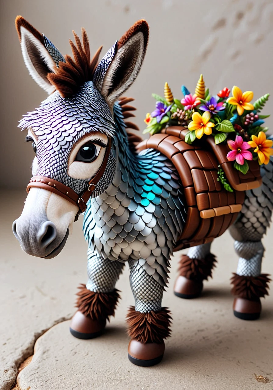 a photo of a donkey, scaleboundsdxl, <lora:scaleboundsdxl:0.9>, best quality, masterpiece, cute