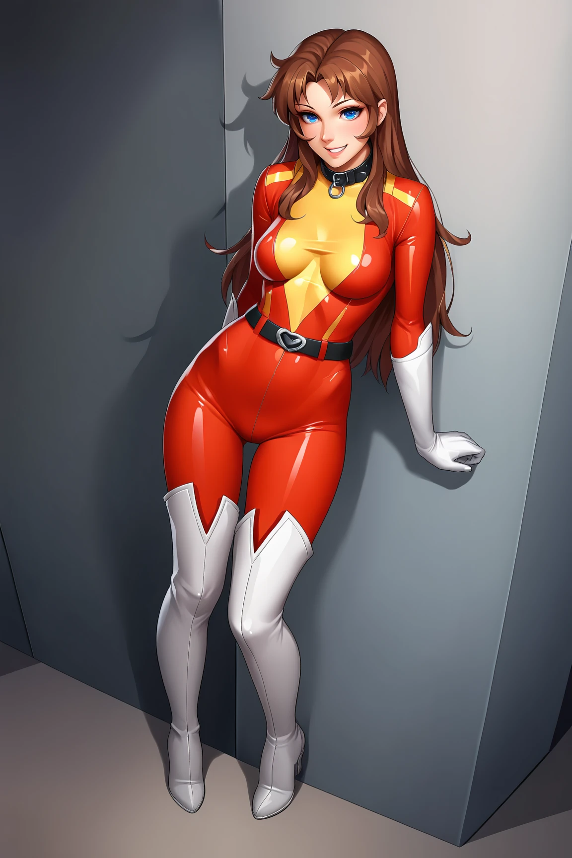 (masterpiece:1.2, best quality), 1girls, solo , young 13yoim, (Kamen Rider Ichigo costume), (undress), Hairless pussy, long hair, smile, fun, laugh, play, (sitting on building), (spread legs), (hands touch her pussy), city background, summer, vibrant colors, bright, watercolor