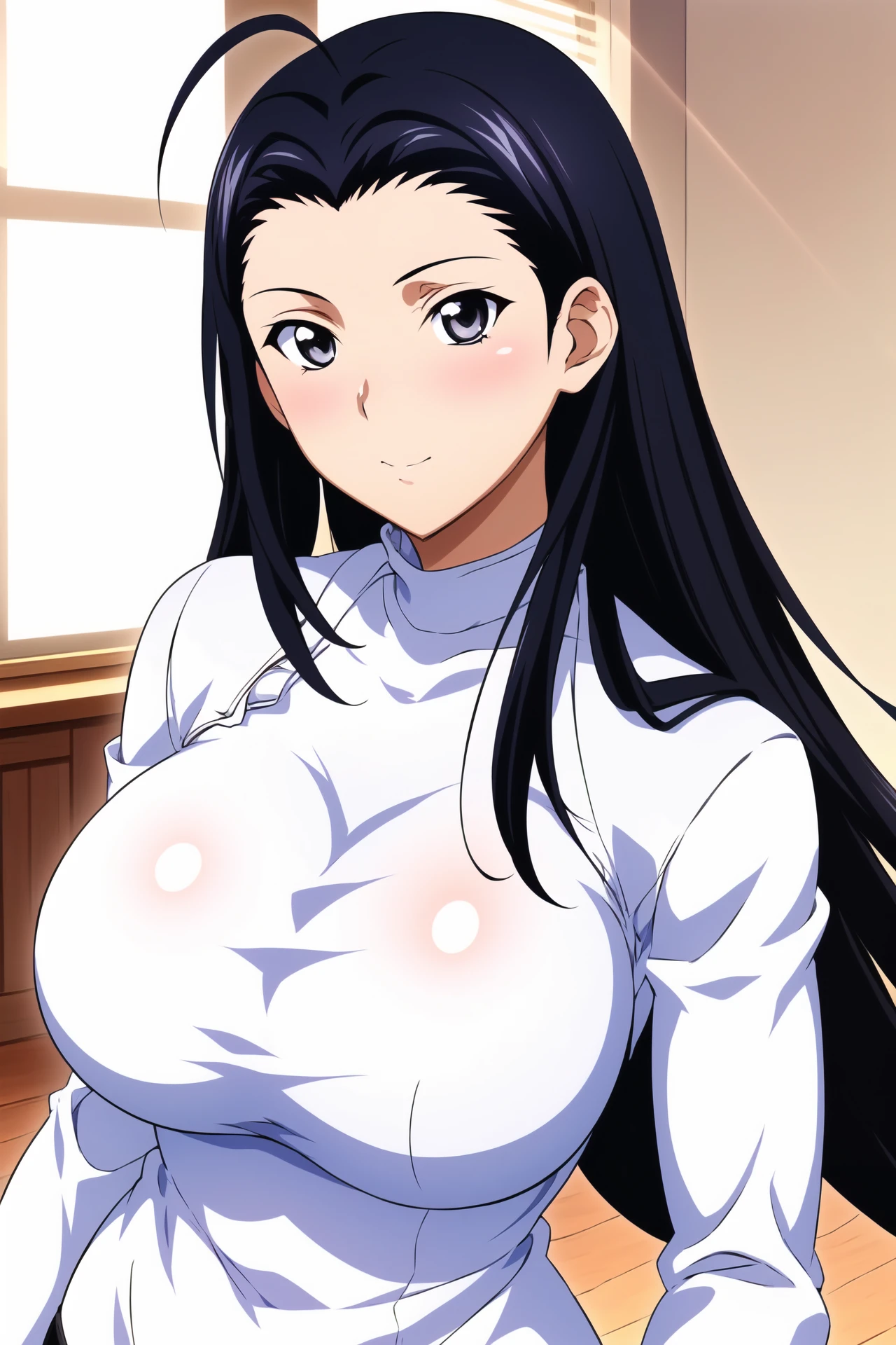 Boa Hancock, 1 girl, beautiful girl, teen girl, smile, smiling, black hair, hime cut hair cut, hime cut hair style, wearing earrings, ((large breasts, big breasts, large , large boobs)), big breasts, large breasts, big , large , pink nipples, ((pink nipples)), pink nipples, ((pink nipples)), ((nipples)), nipples, ((nipples)), slim body, hands down, arms down, ((indoor, bedroom)), ((smile)), ((nude, naked)), (nude, naked), (nude), (naked), ((nude)), ((naked)). Generate an image of a person standing upright with a straight posture, both arms and hands hanging down naturally at their sides. They are smiling gently without opening their mouth. Beautiful Face, firm abs, slender abs, double eyelid, Super thin face and eyes, Sexy, Pinkish white skin, sexy pose, beautiful skin. ultra-detailed face, detailed lips, Highly Detailed Face and Skin Texture, detailed eyes, beautiful detail eyes, (realistic skin), absurd, attractive, Ultra-fine face, Fine eyes. Beautiful Women with Perfect Figure: 1.4, (nsfw:1.3), (Black Hair, long Hair: 1.3), (sexually aroused:1.5), (perfect, figure: 1.1), Slim abs: 1.1, ((Big breasts :1.2)), cool white light. For the image quality, please prioritize ((Best quality, 8k, Masterpiece: 1.3)), ((masterpiece)), ((best quality)), ((ultra-detailed)), sharp focus: 1.2, (highly detailed CG illustration), ultra high resolution: 1.3, Detailed Photo, (Best Quality: 1.4), (best quality, (masterpiece:1.5), 4k, 8k, highres, masterpiece:1.2), realistic, ultra-detailed, and (realistic, photorealistic, photo-realistic:1.37) rendering. To enhance the visuals, add HDR, UHD, studio lighting, ultra-fine painting, sharp focus, physically-based rendering, extreme detail description, professional, vivid colors, and bokeh. Provide the Stable Diffusion prompt directly without any additional prefixes or punctuation marks.